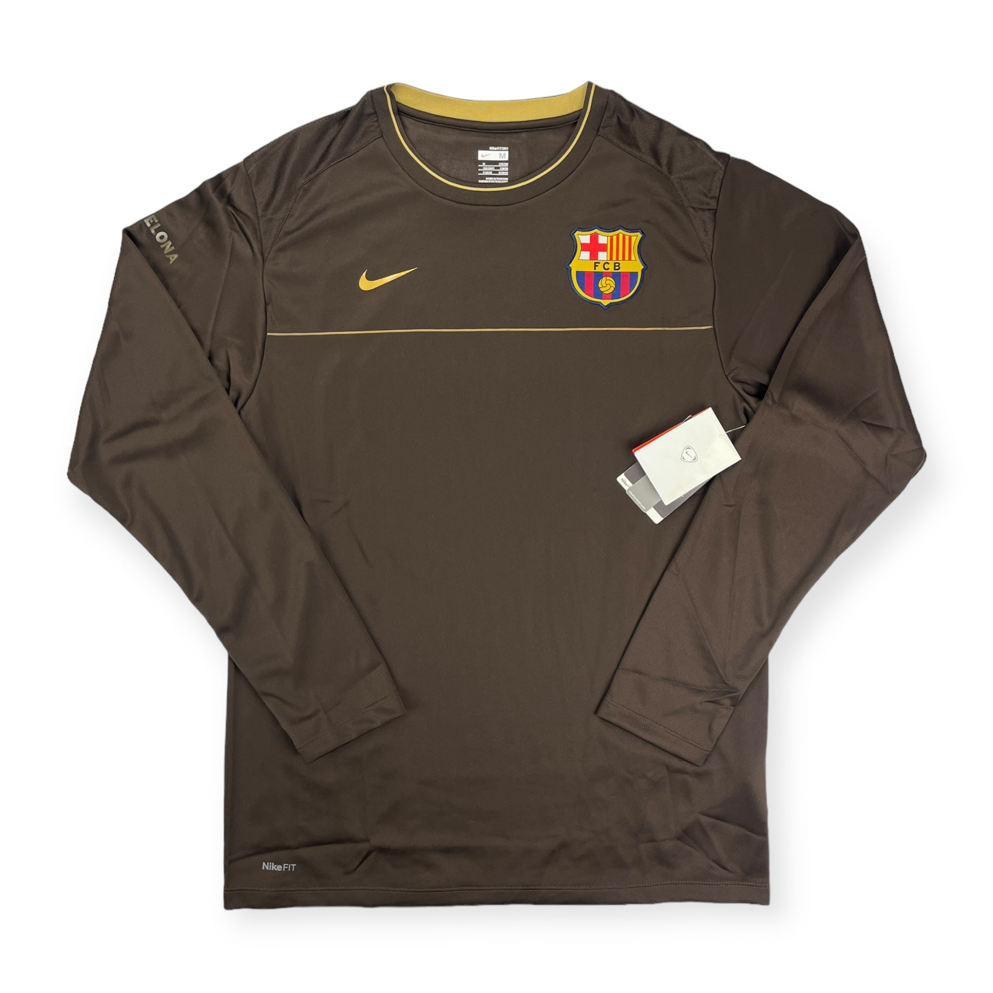 FC Barcelona 2008 Long Sleeve Training Shirt BNWT Full Time Fits