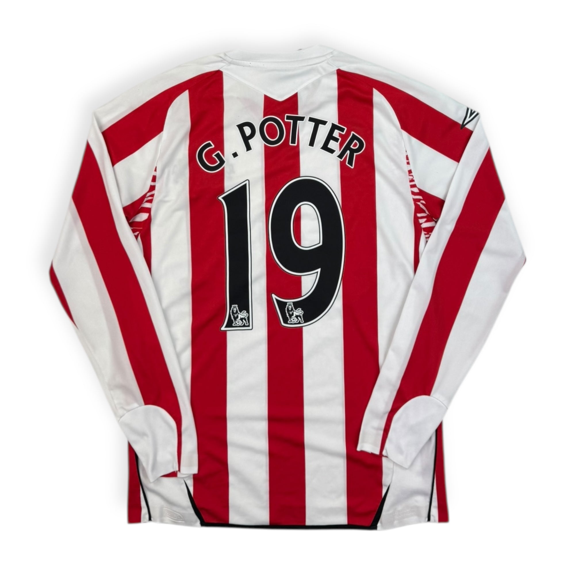 Sunderland 2007 Home Shirt L/S, G.Potter 19 (S)