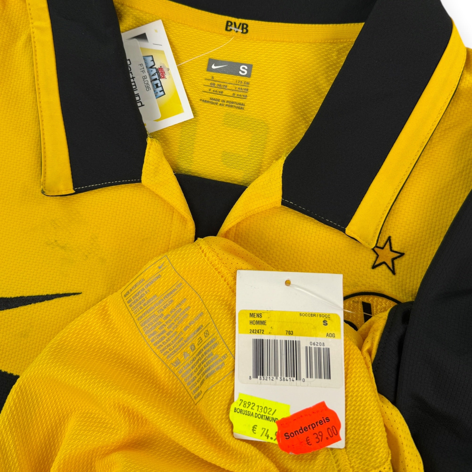 Borussia Dortmund 2006 L/S Home Shirt Dede 17, BNWT (S)