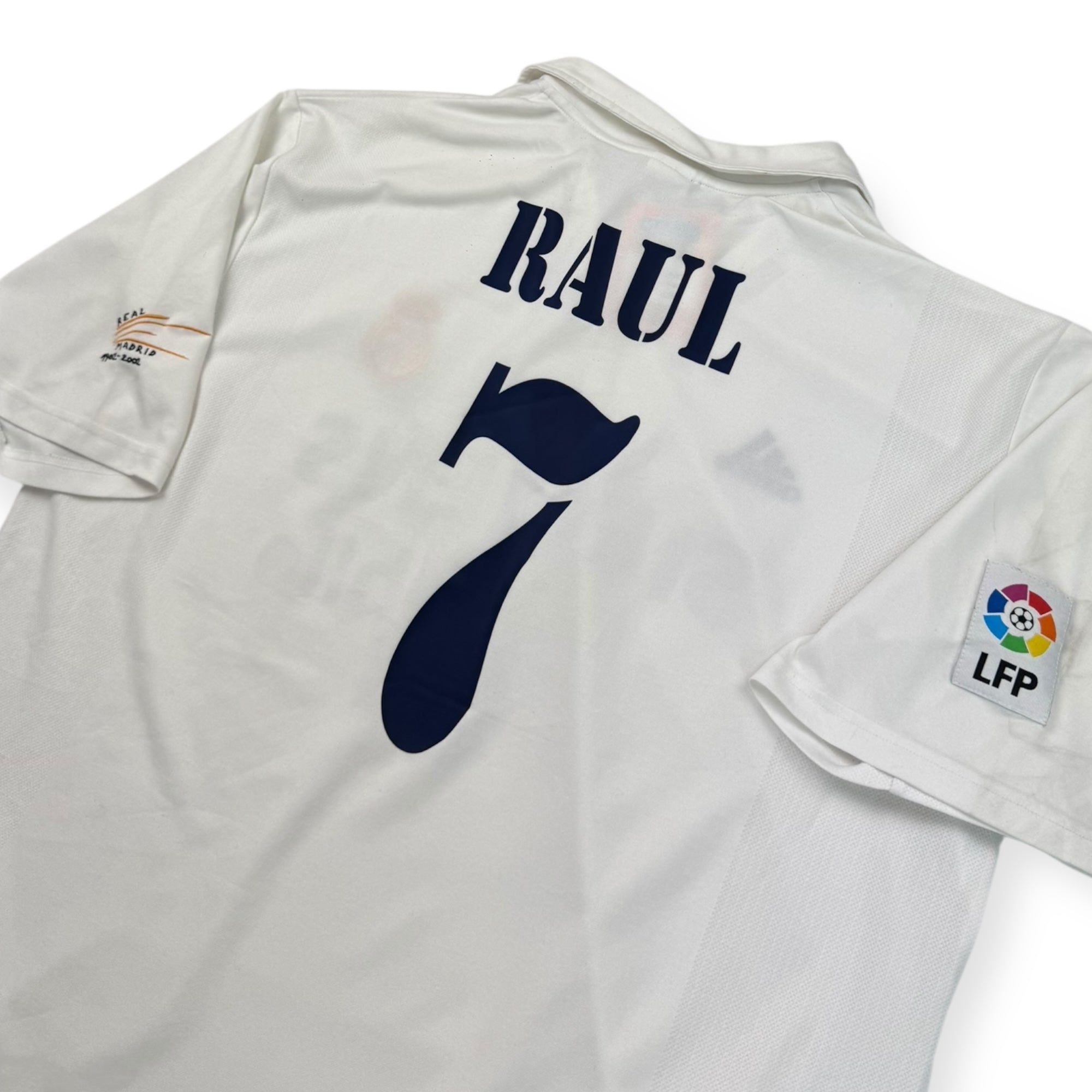 Real Madrid 2002 Home Shirt, Raul 7 (XL)