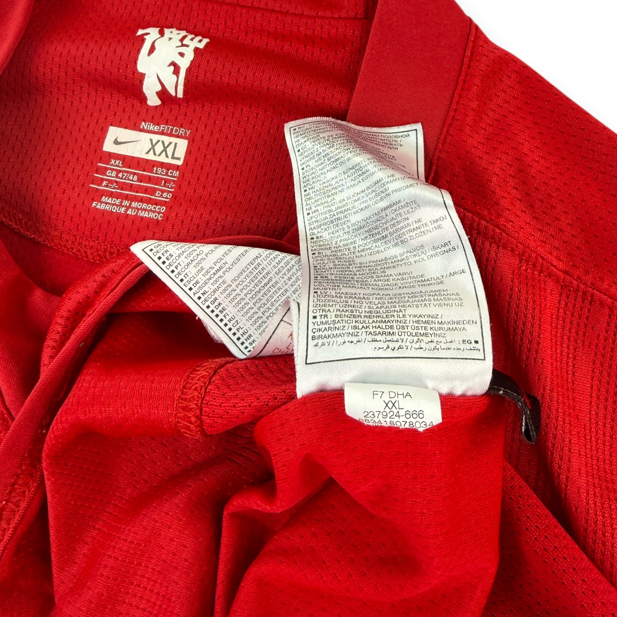 Manchester United 2007 Home Shirt (XXL)
