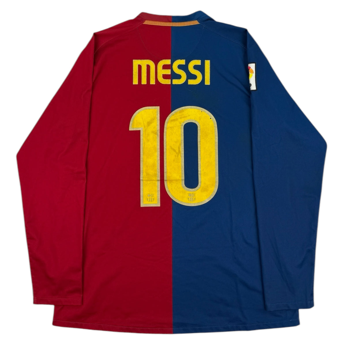FC Barcelona 2008 Home Shirt L/S, Messi 10 (L)