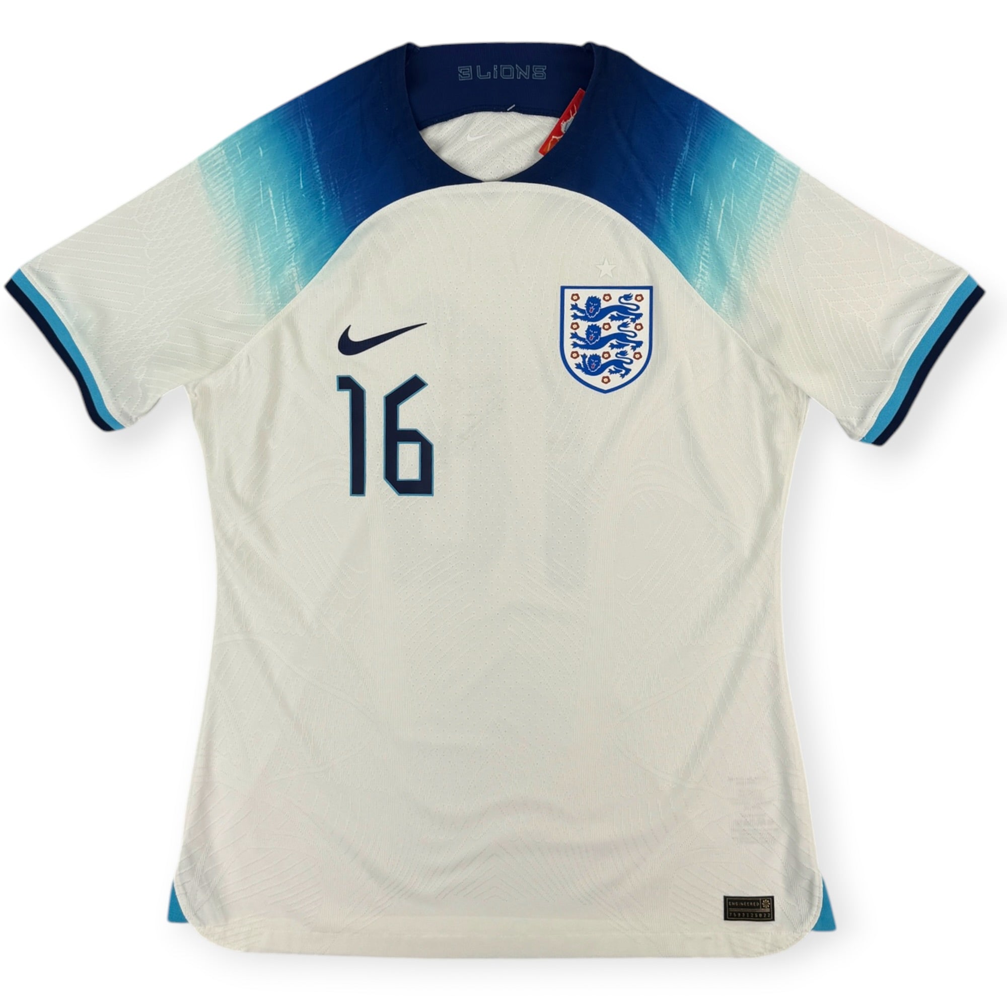 England 2022 Home Shirt, Player Issue (L)