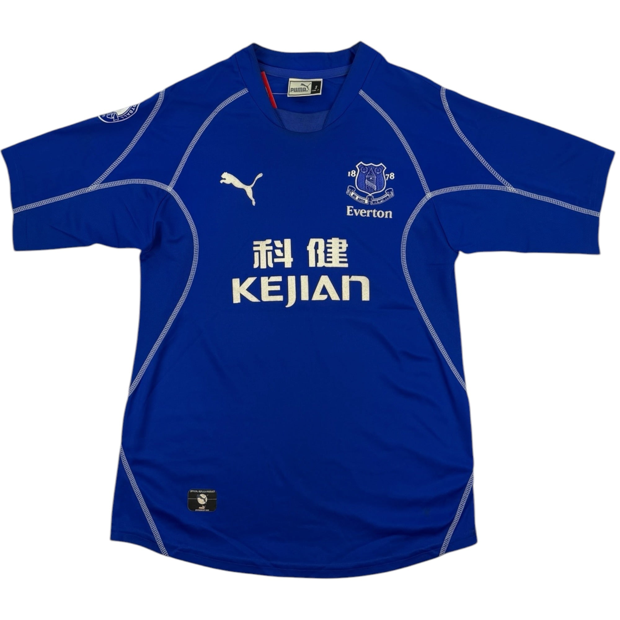 Everton 2002 Home Shirt, Unsworth 6 (S)