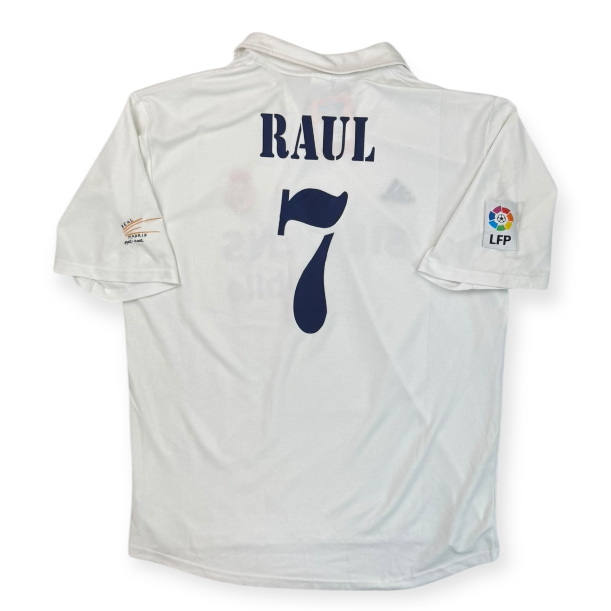 Real Madrid 2002 Home Shirt, Raul 7 (XL)