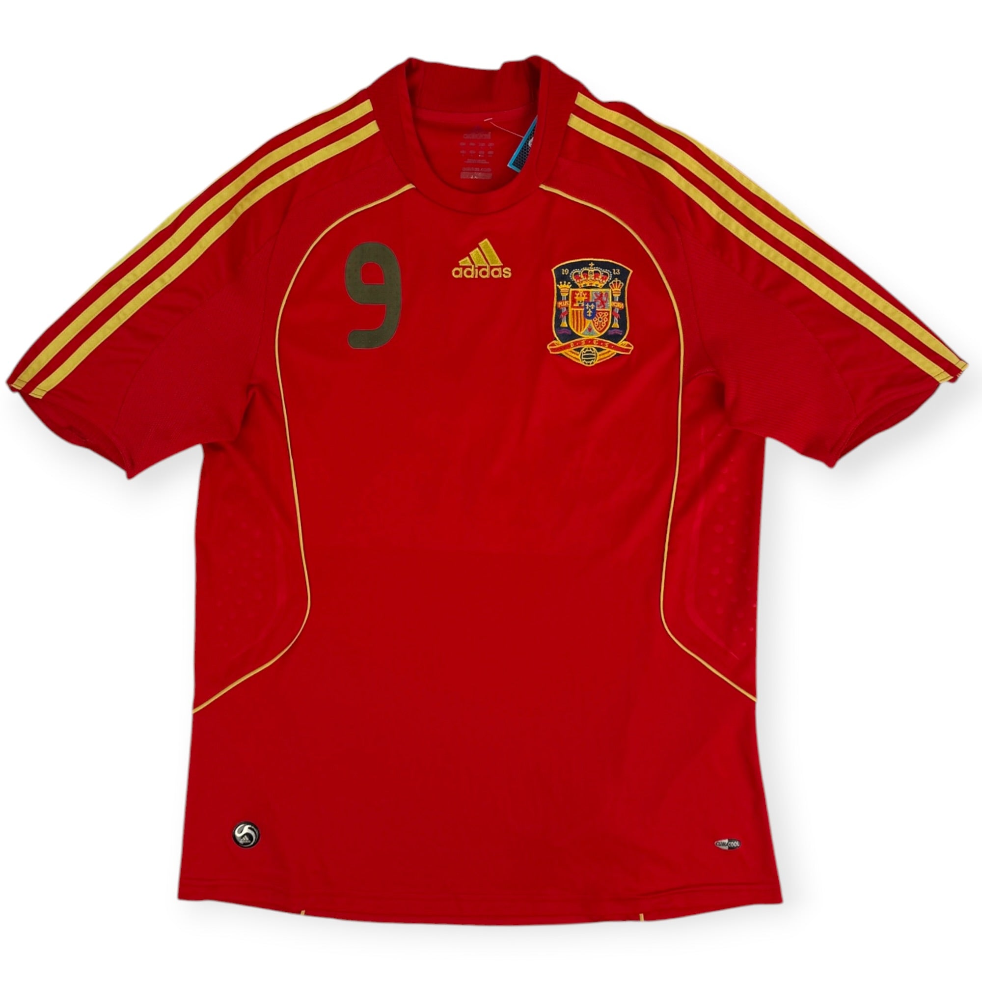 Spain 2008 Home Shirt, Torres 9 (L)