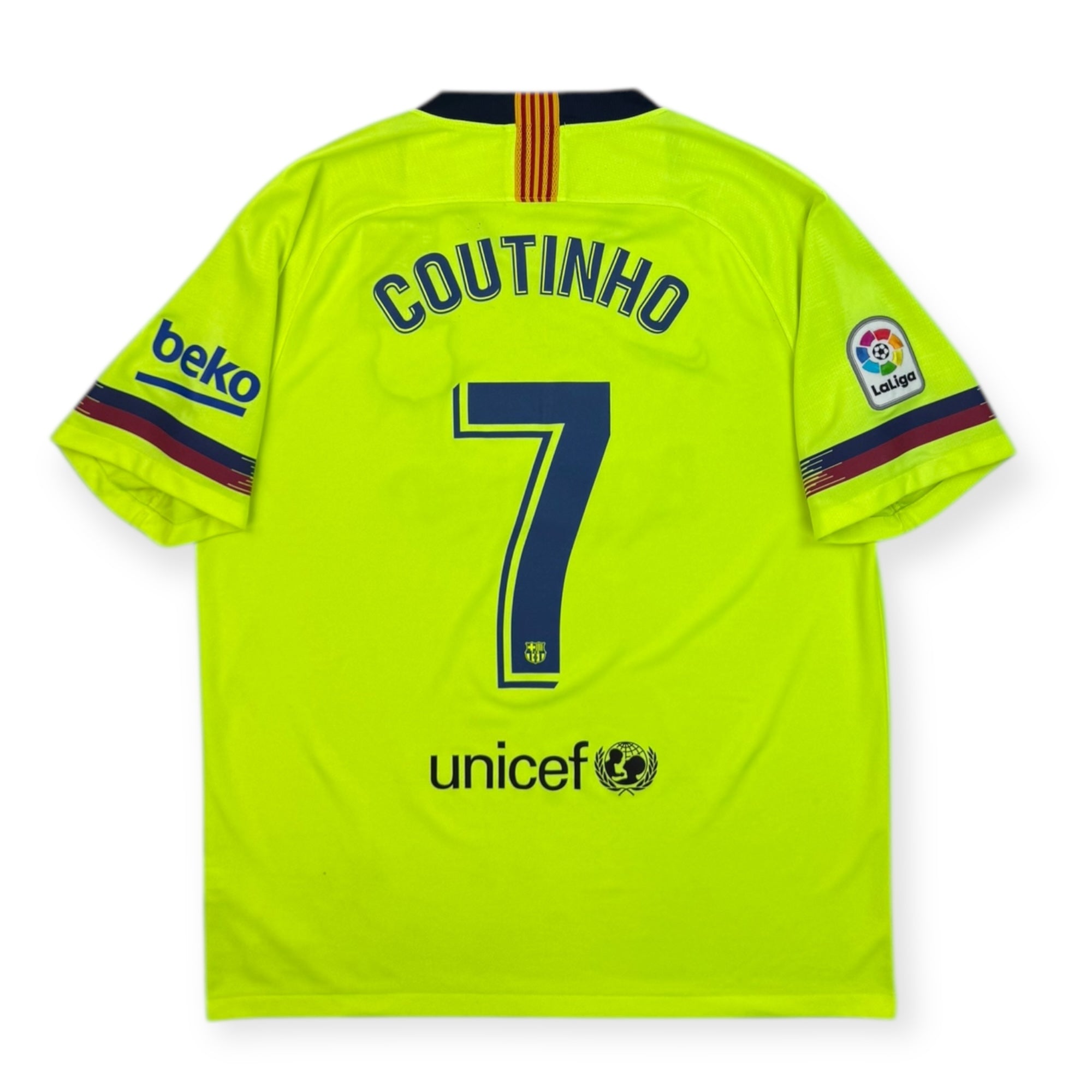 FC Barcelona 2018 Away Shirt Couthino 7 (XL)
