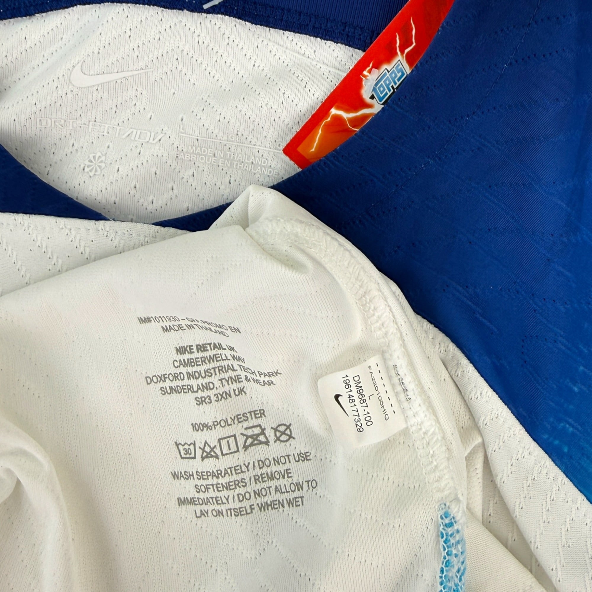 England 2022 Home Shirt, Player Issue (L)
