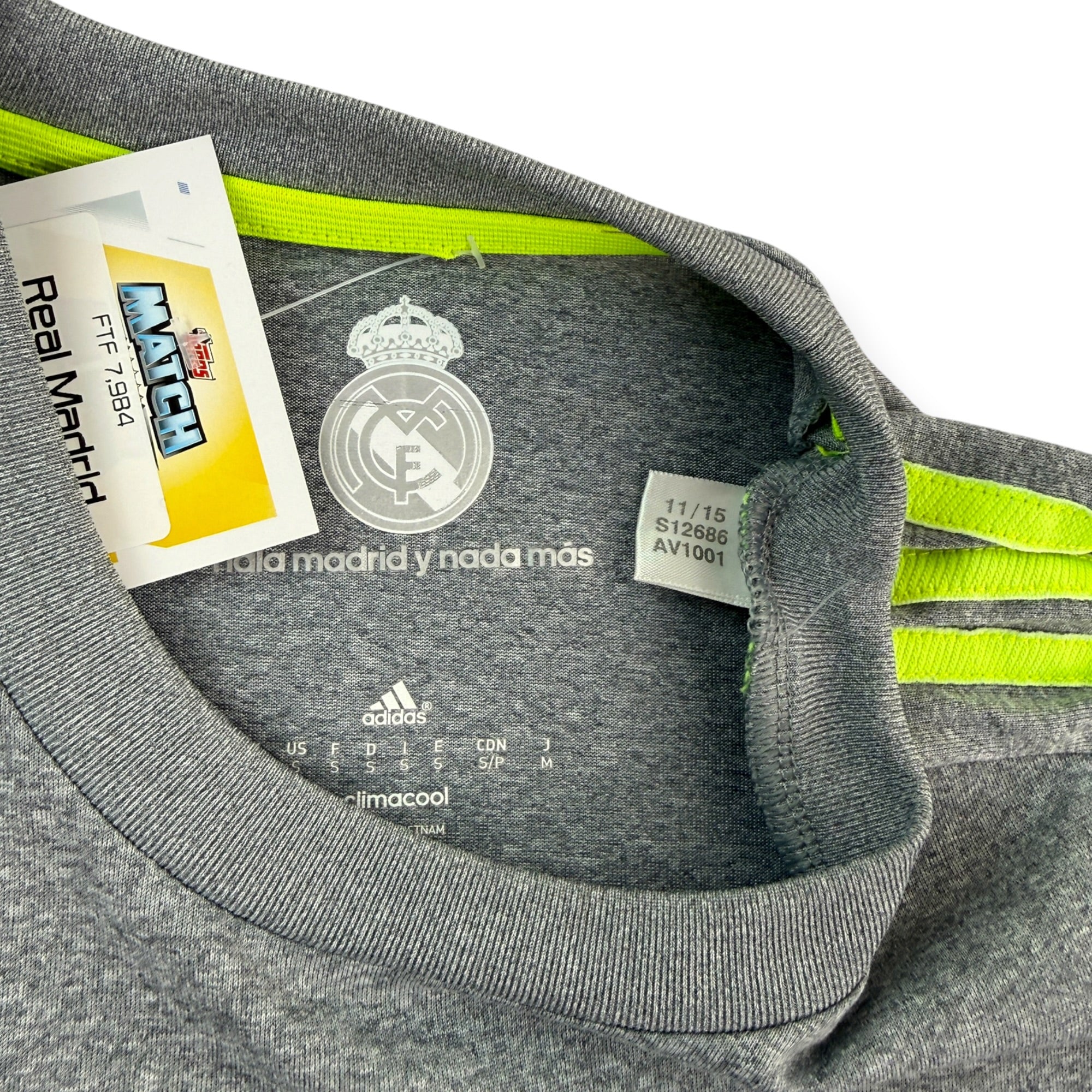 Real Madrid 2015 L/S Away Shirt (S)