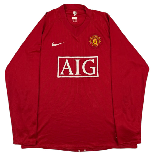 Manchester United 2007 L/S Home Shirt (L)