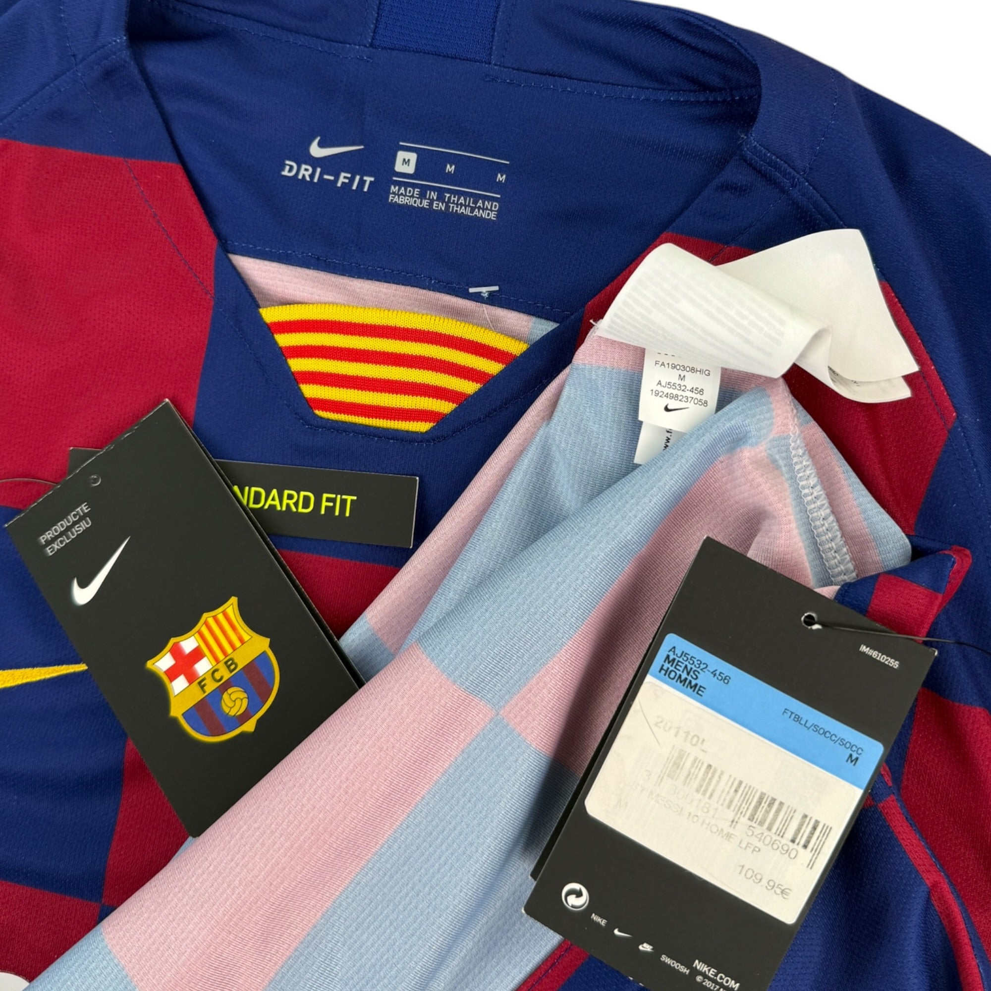 FC Barcelona 2019 Home Shirt, Messi 10, BNWT (M)