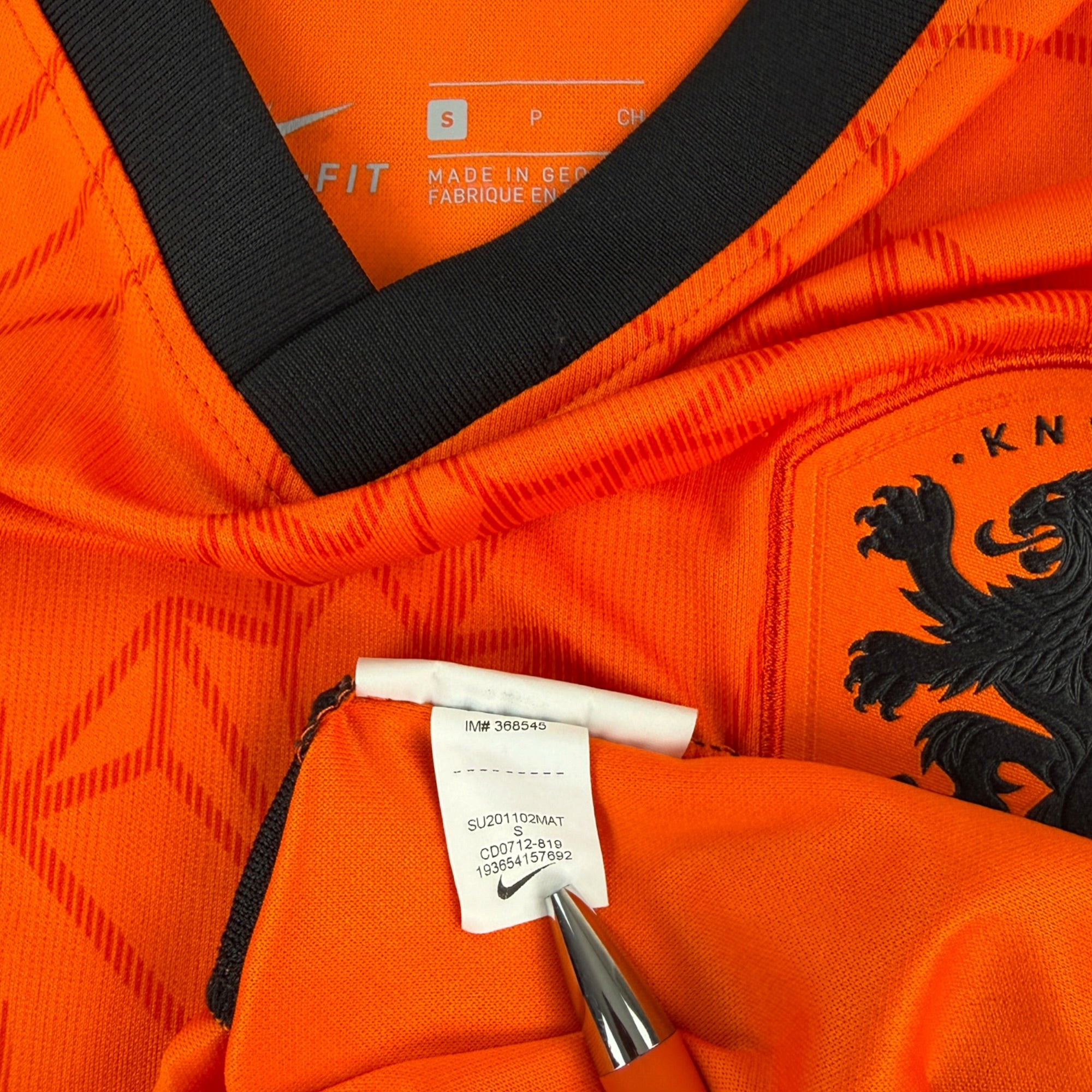 Netherlands 2020 Home Shirt (S)