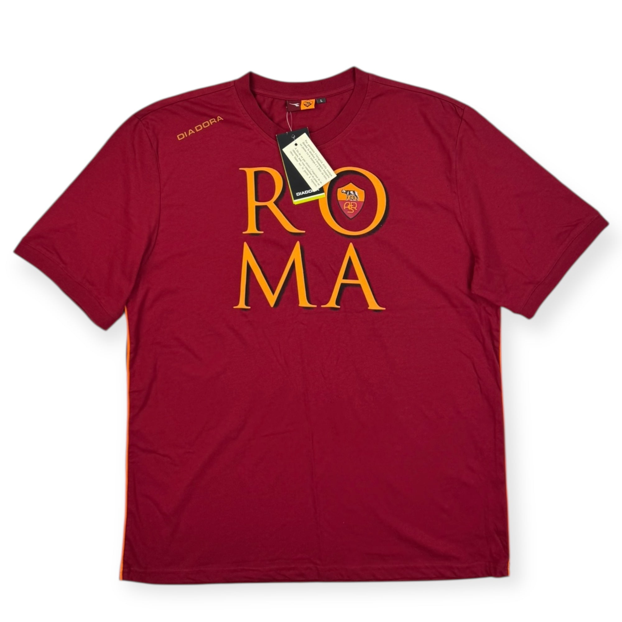 AS Roma Diadora T-Shirt, BNWT (L)