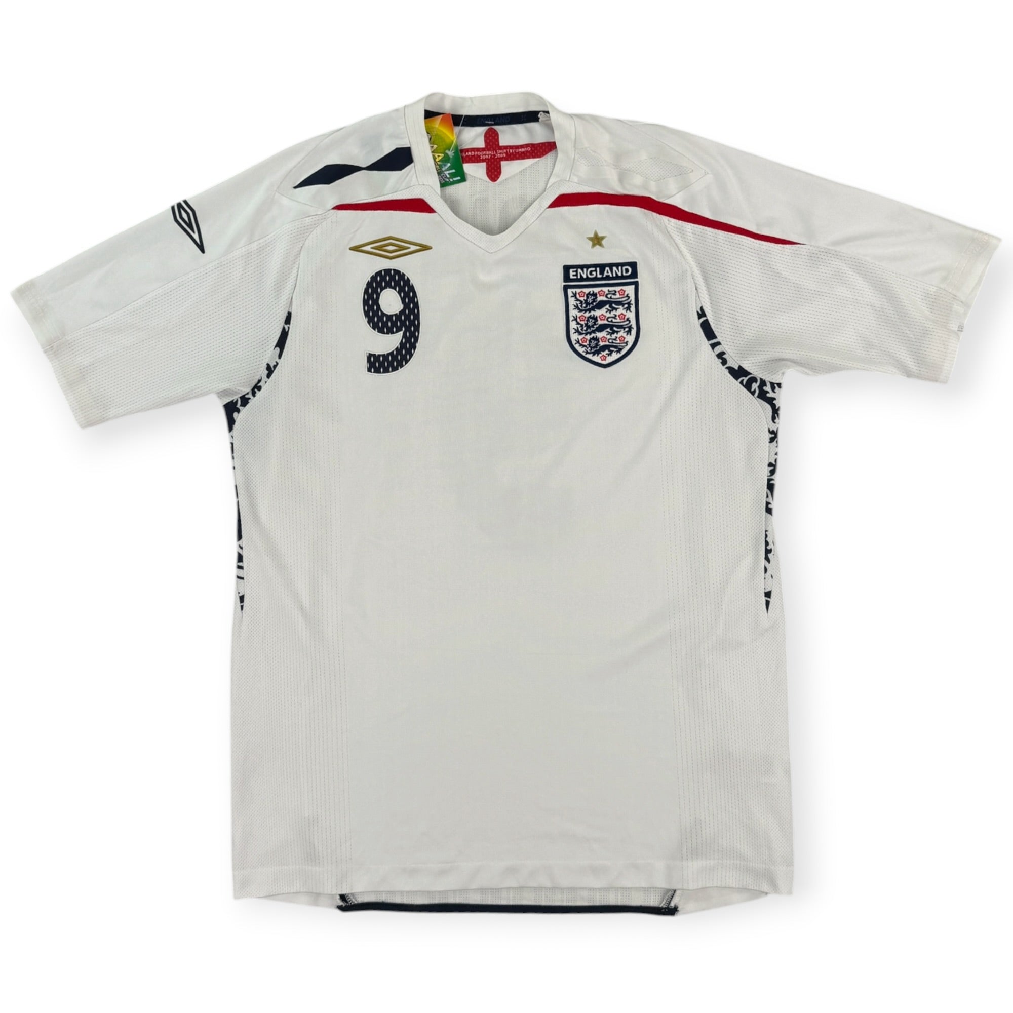 England 2007 Home Shirt, Rooney 9 (M)
