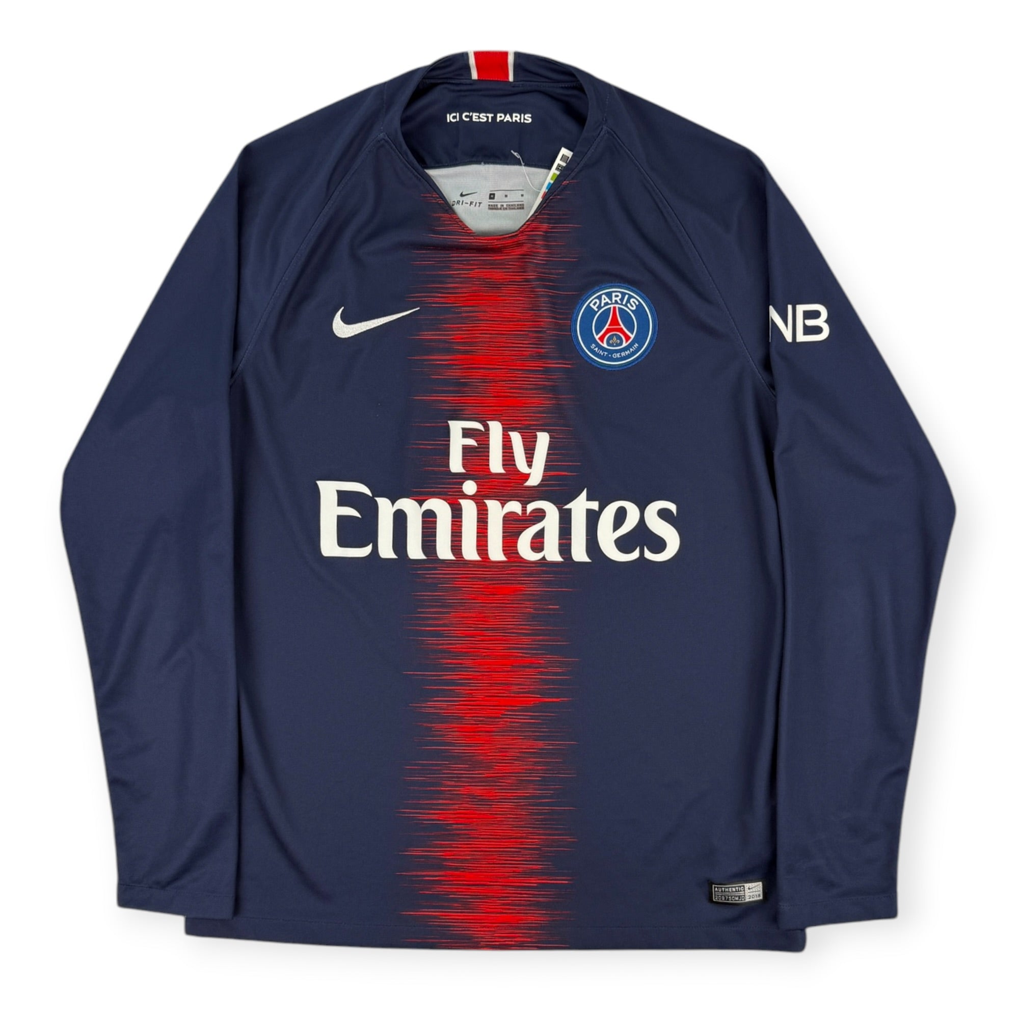 PSG 2018 L/S Home Shirt (M)