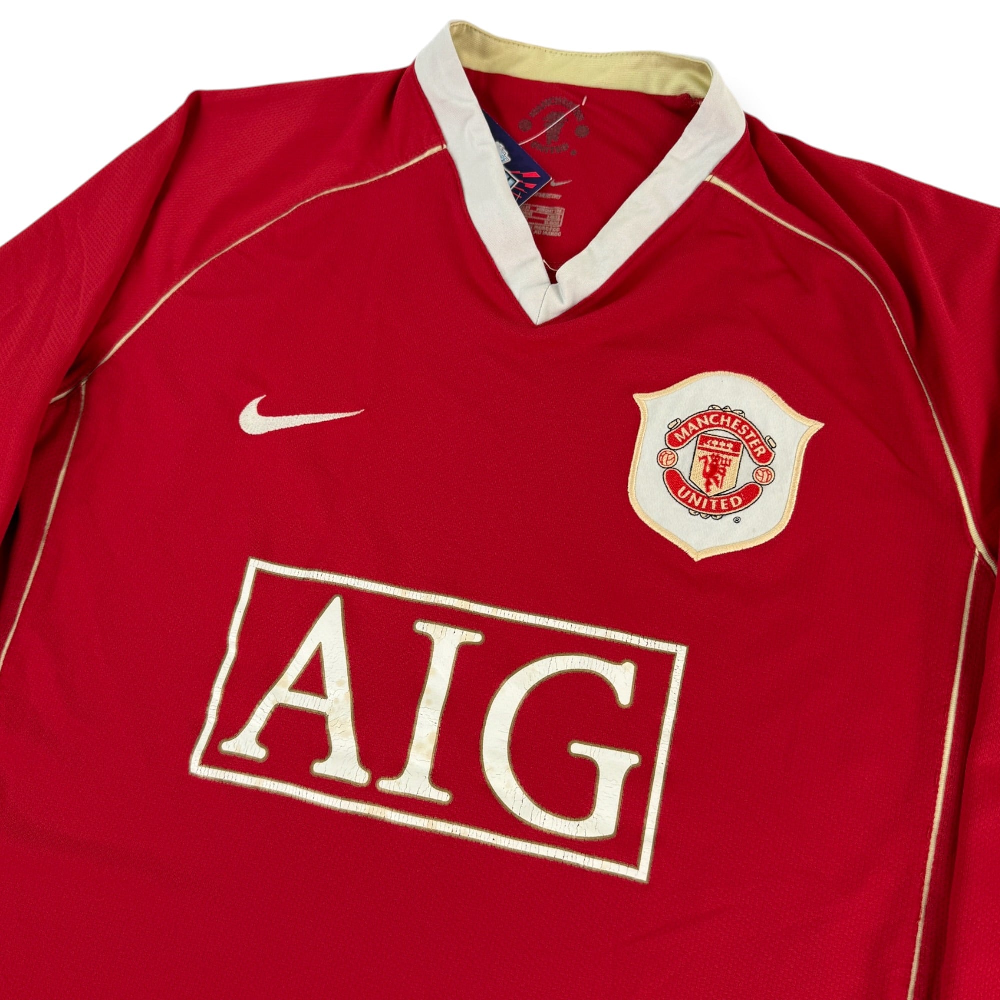 Manchester United 2006 L/S Home Shirt (M)