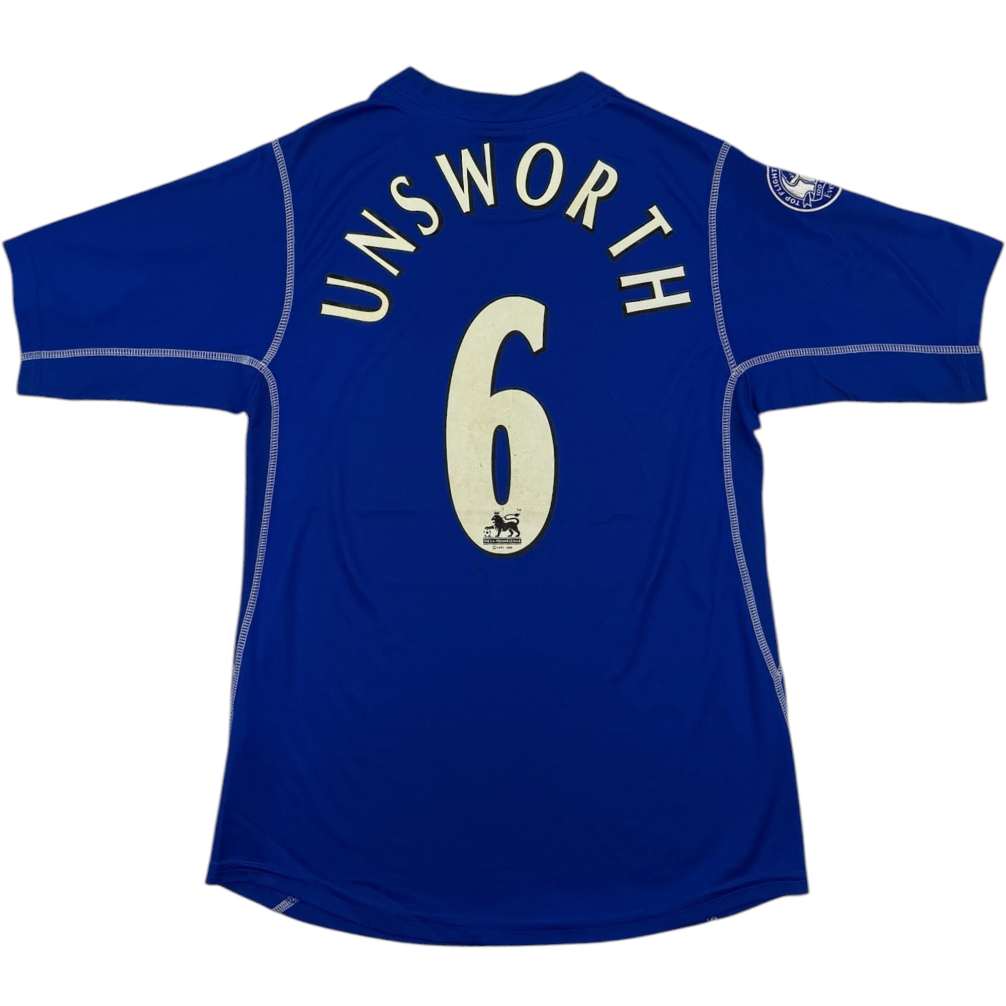 Everton 2002 Home Shirt, Unsworth 6 (S)