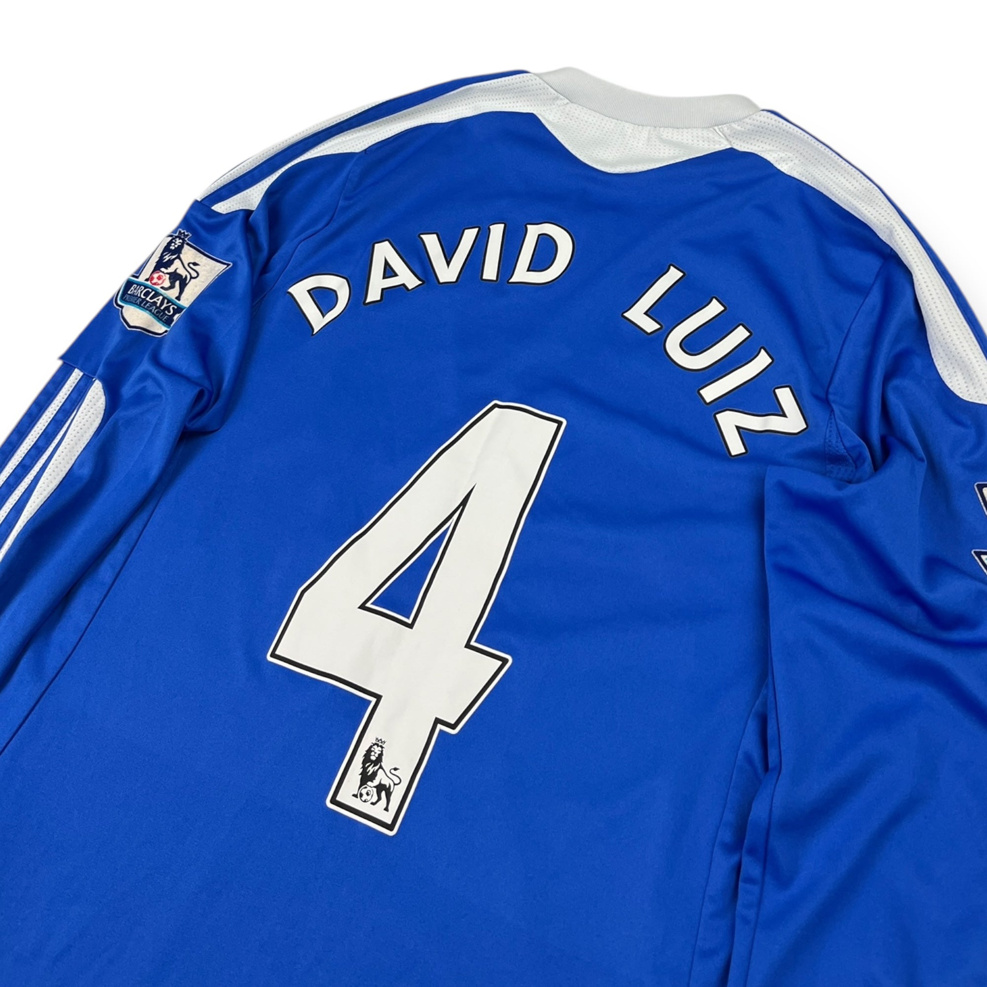 Chelsea 2011 Home Shirt L/S, David Luiz 4 (S)