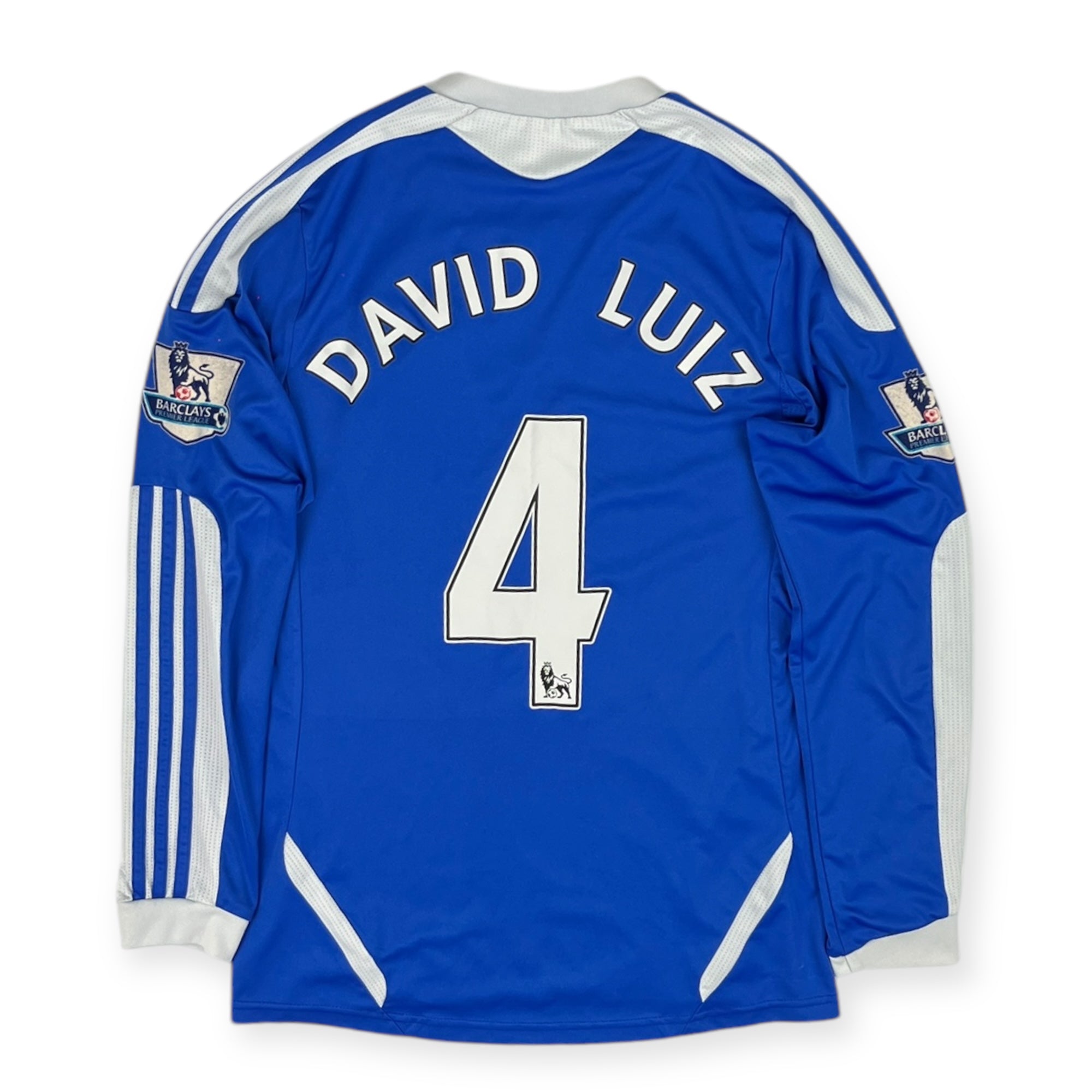 Chelsea 2011 Home Shirt L/S, David Luiz 4 (S)