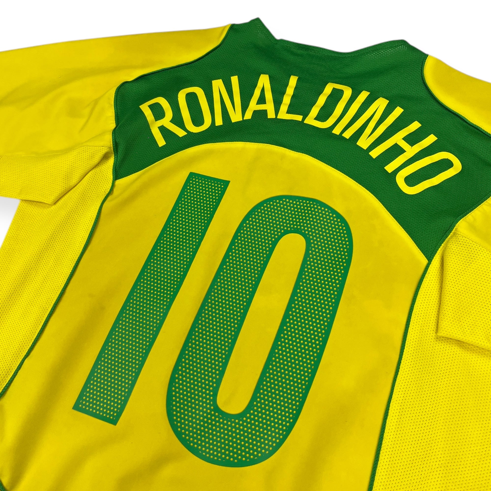 Brazil 2004 Home Shirt, Ronaldinho 10 (M)