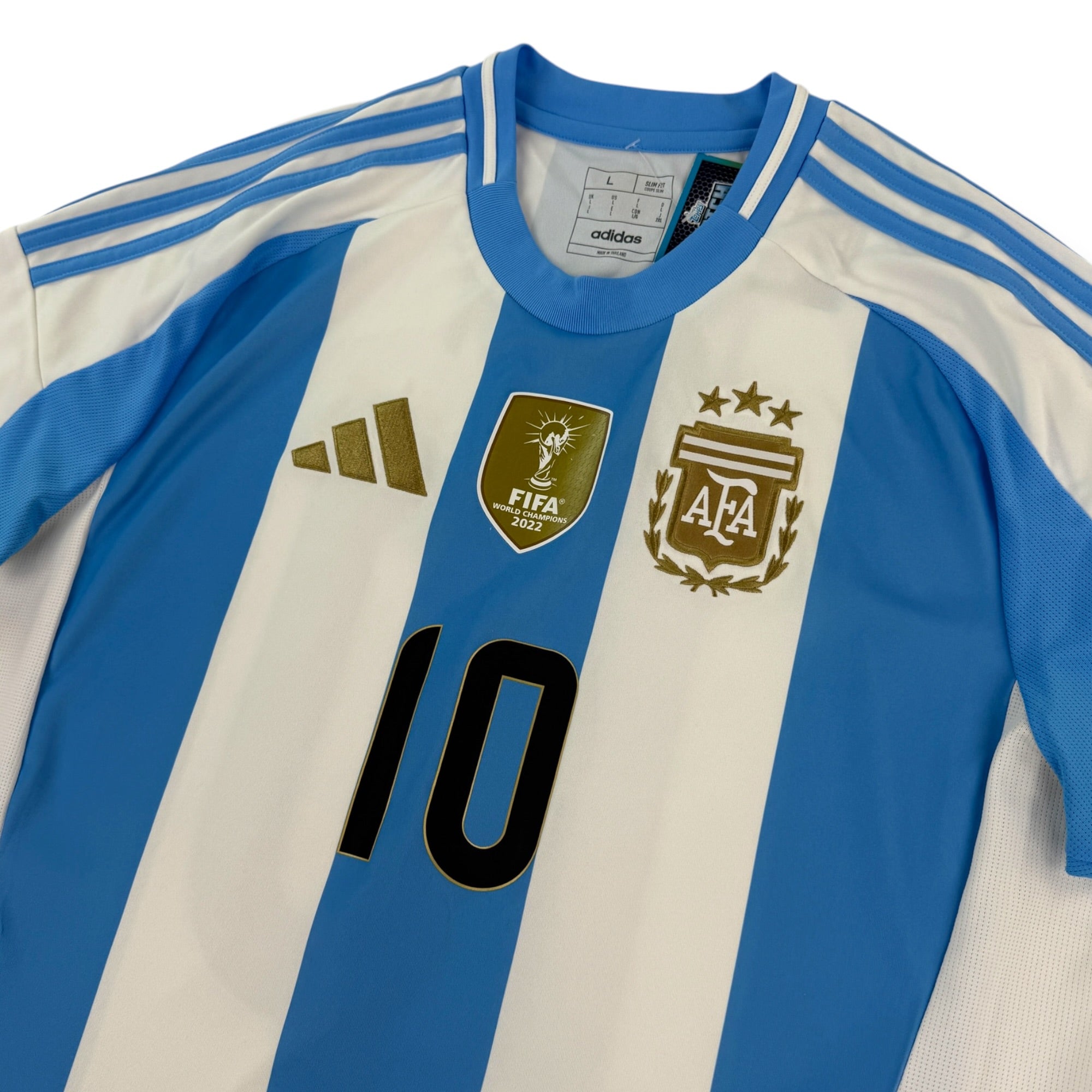 Argentina 2024 Home Shirt, Messi 10 (L)