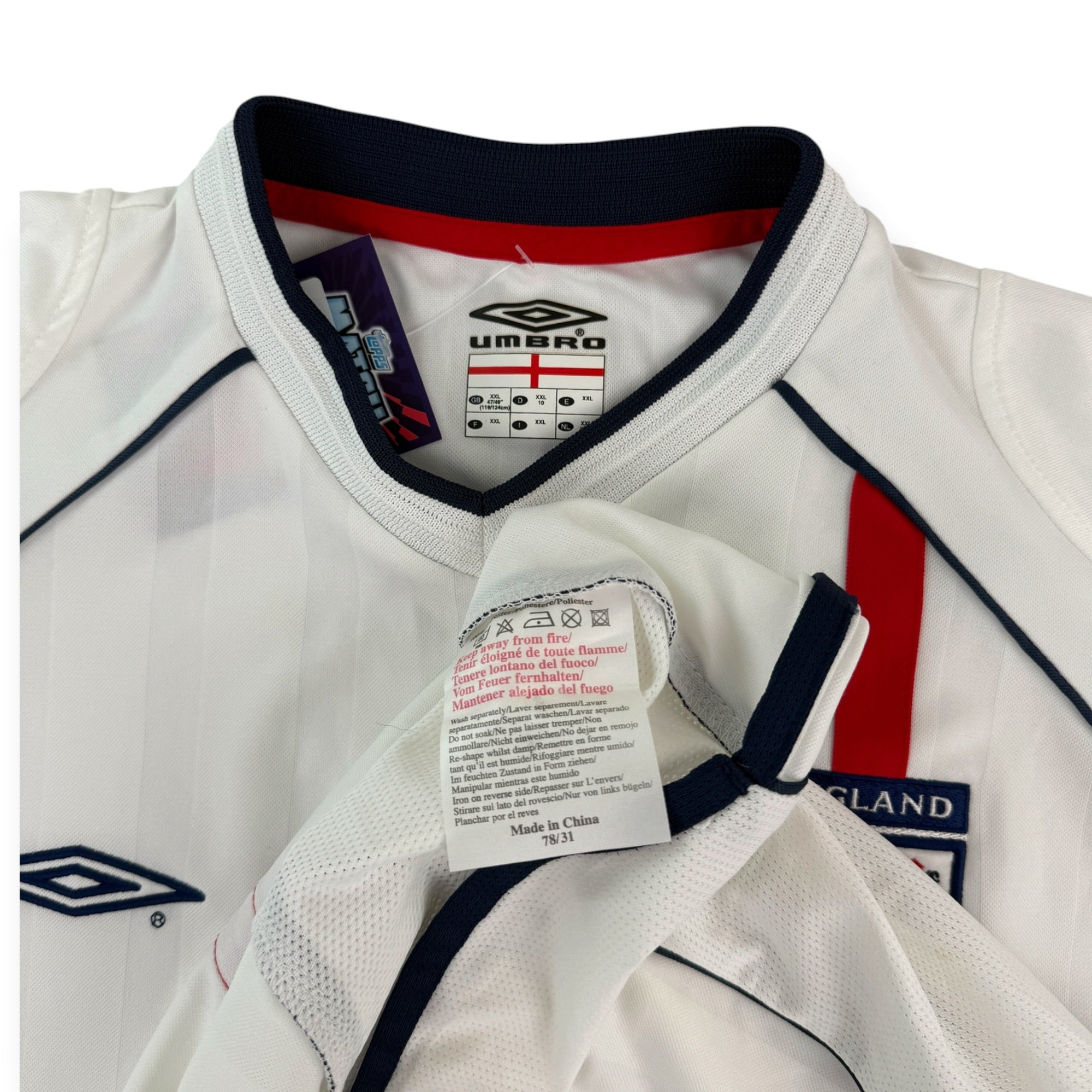 England 2000 Home Shirt (XXL)
