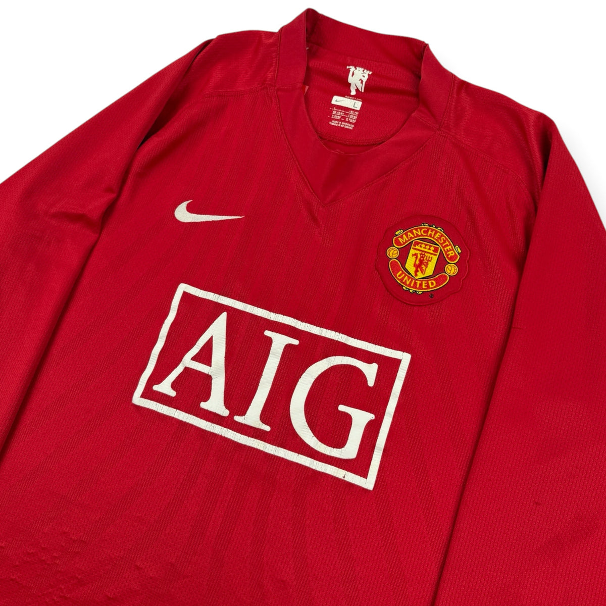Manchester United 2007 L/S Home Shirt (L)