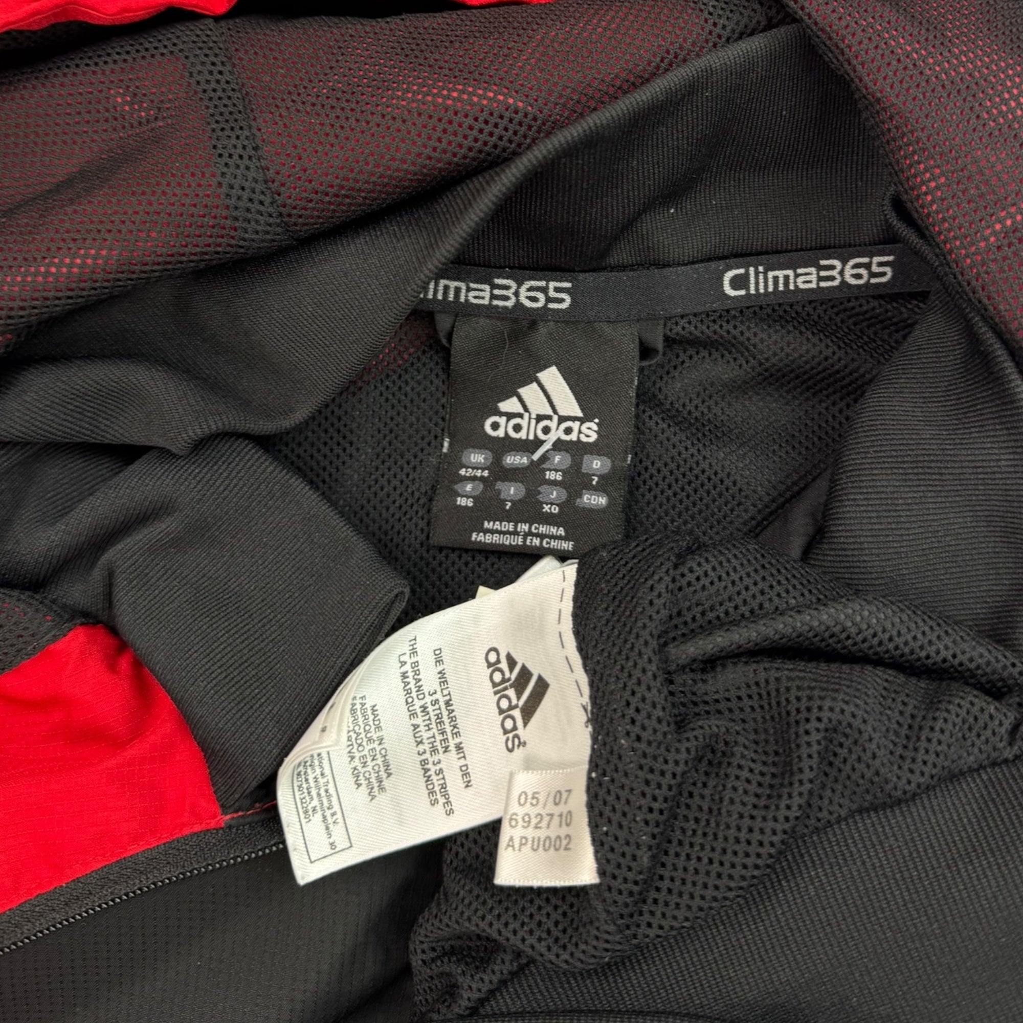 AC Milan 2007 1/4 Zip Windbreaker (M)