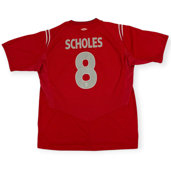 England 2004 Away Shirt, Scholes 8 (XL)
