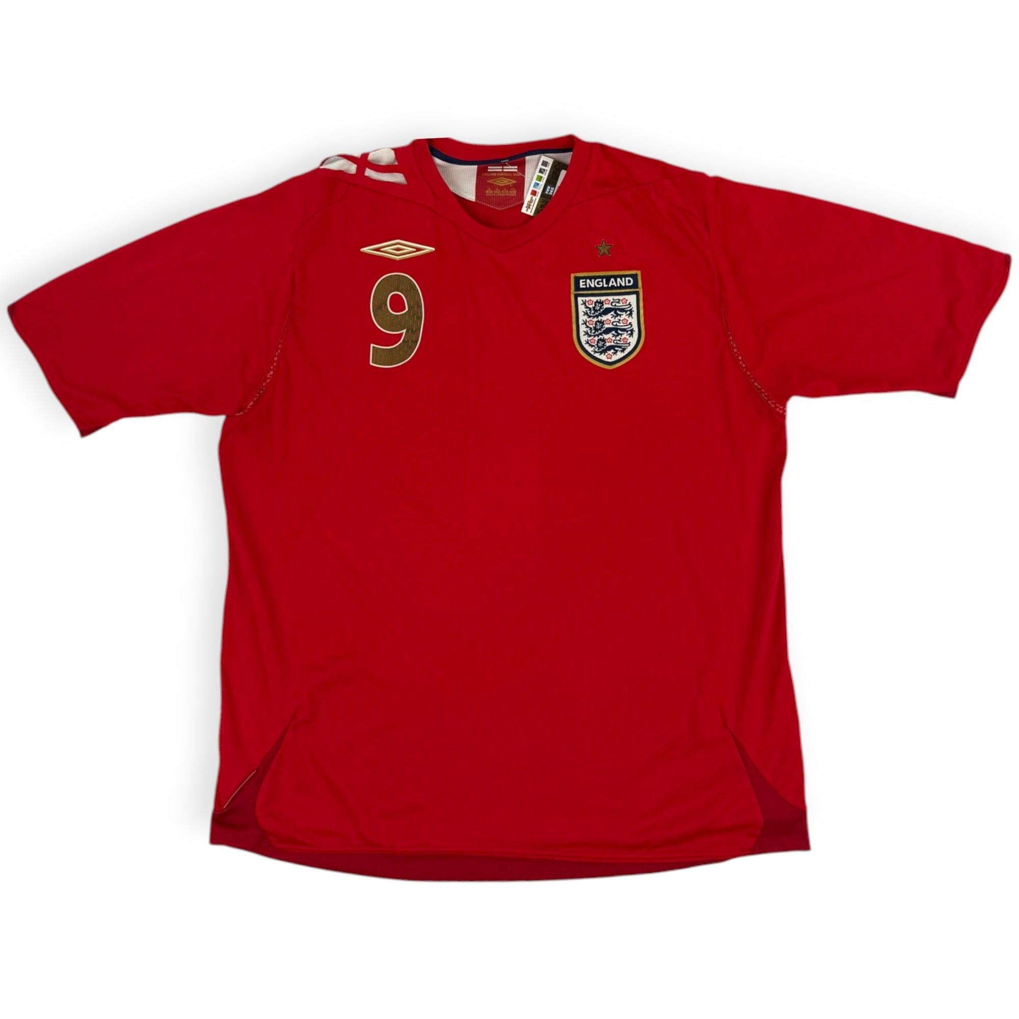 England 2006 Away Shirt, Rooney 9 (XL)