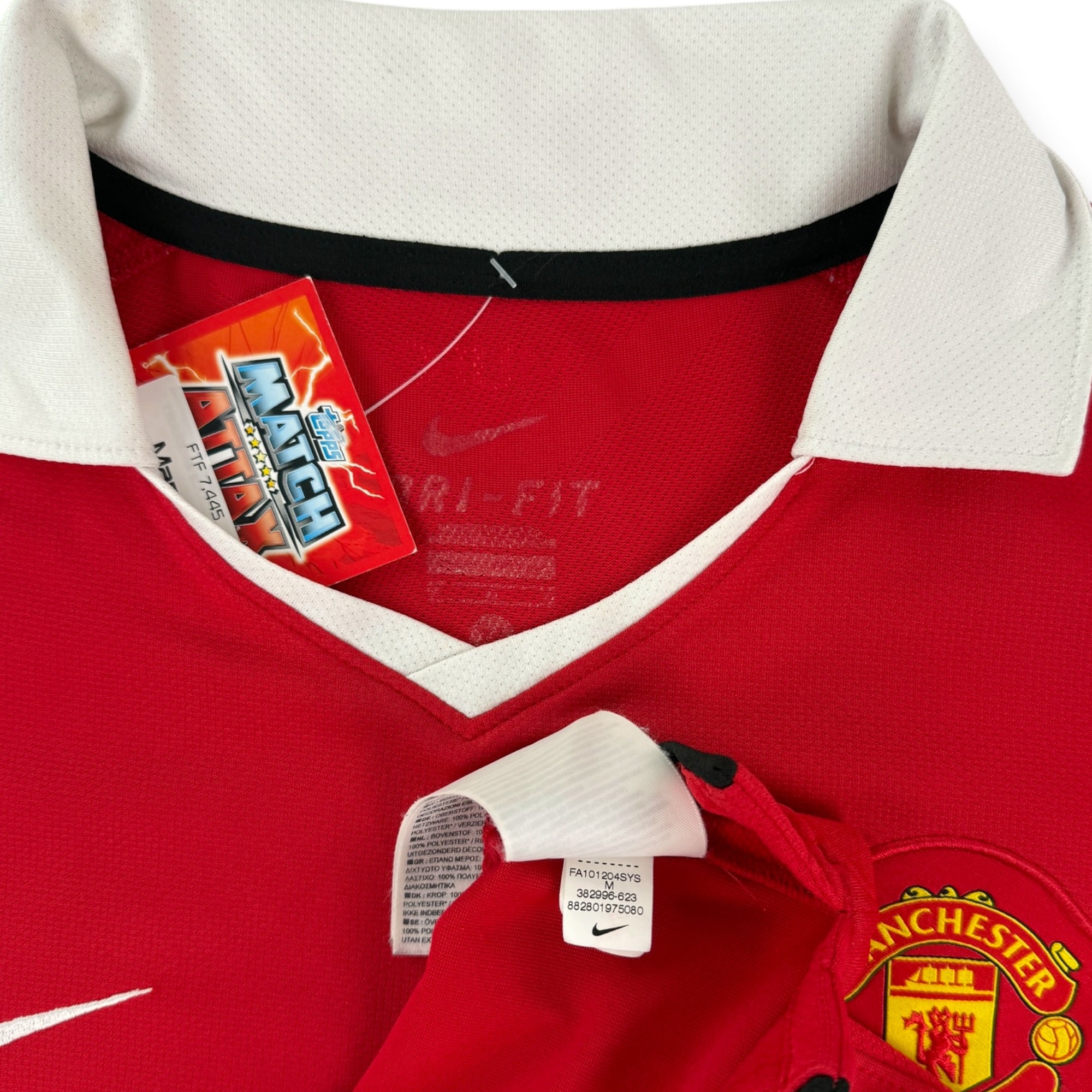 Manchester United 2010 L/S Home Shirt, Evra 3 (M)