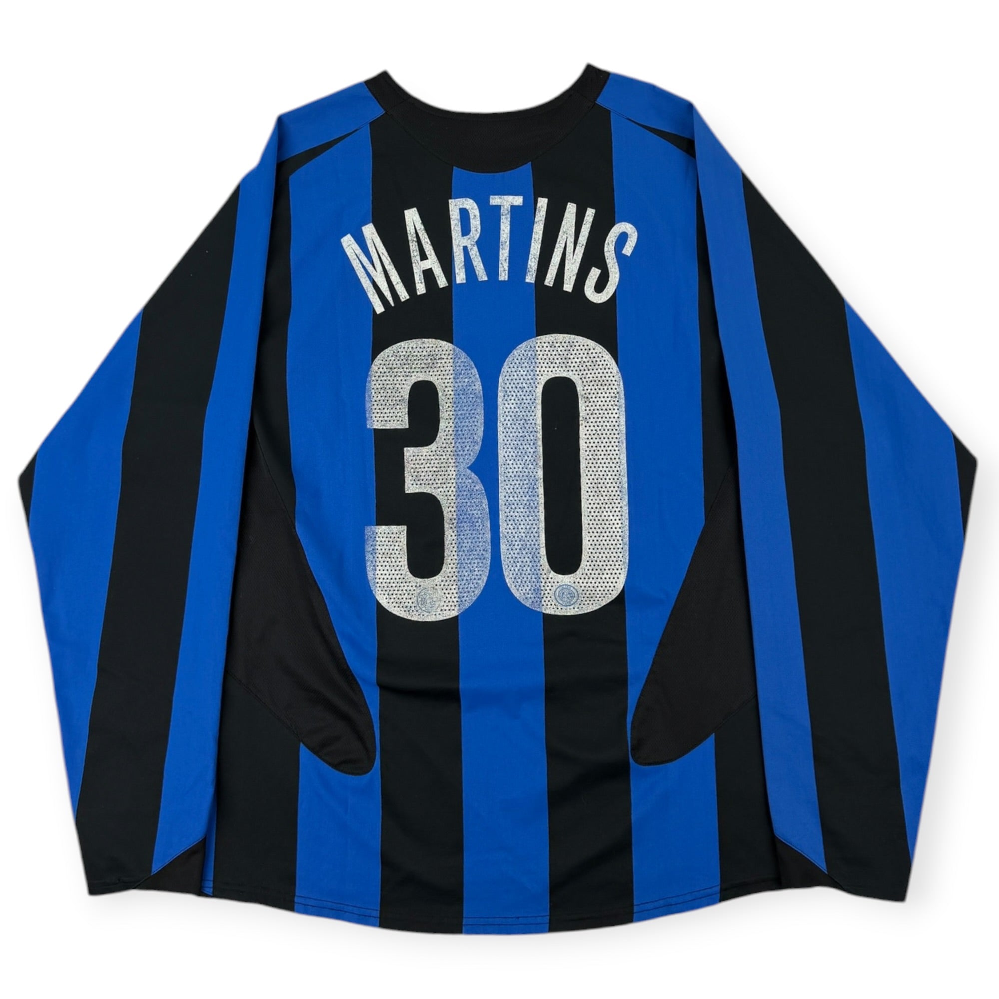 Inter Milan 2005 L/S Home Shirt, Martins 30 (L)