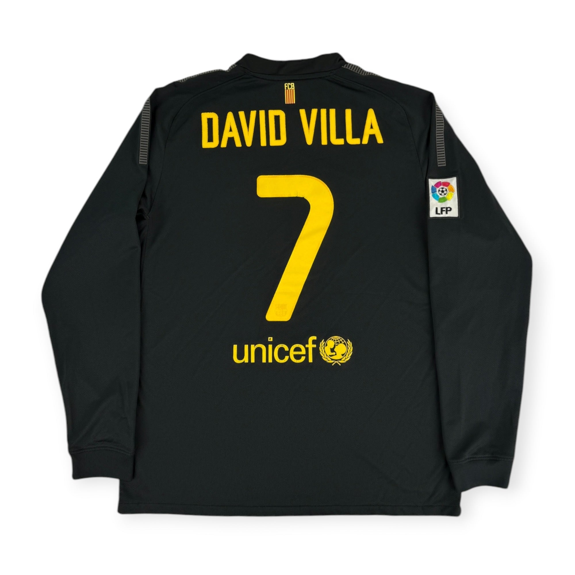 FC Barcelona 2011 L/S Away Shirt, David Villa 7 (L)