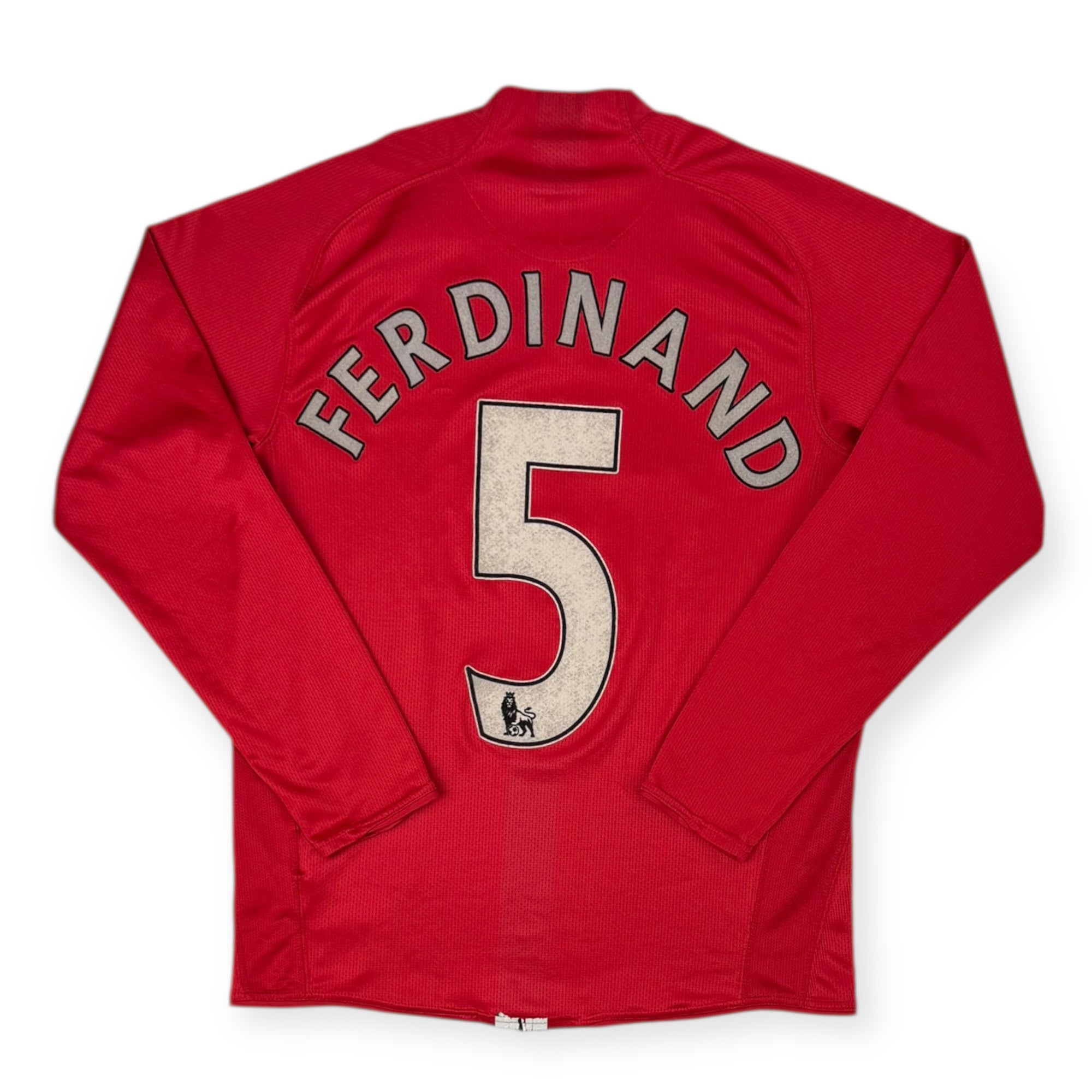 Manchester United 2007 Home Shirt L/S, Ferdinand 5 (S)