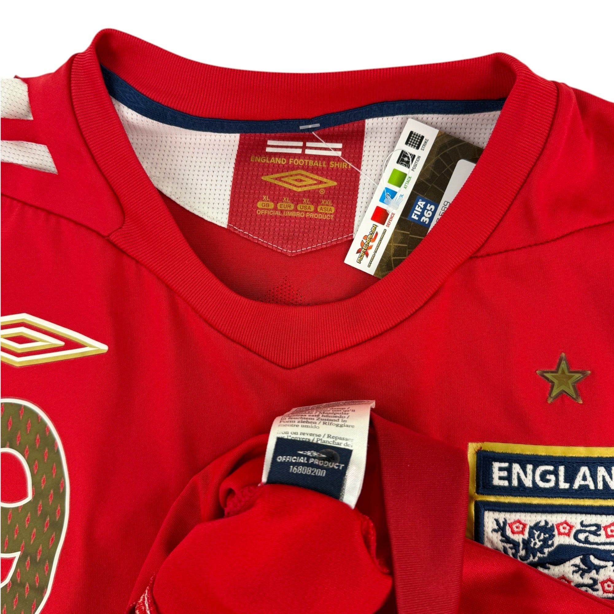 England 2006 Away Shirt, Rooney 9 (XL)