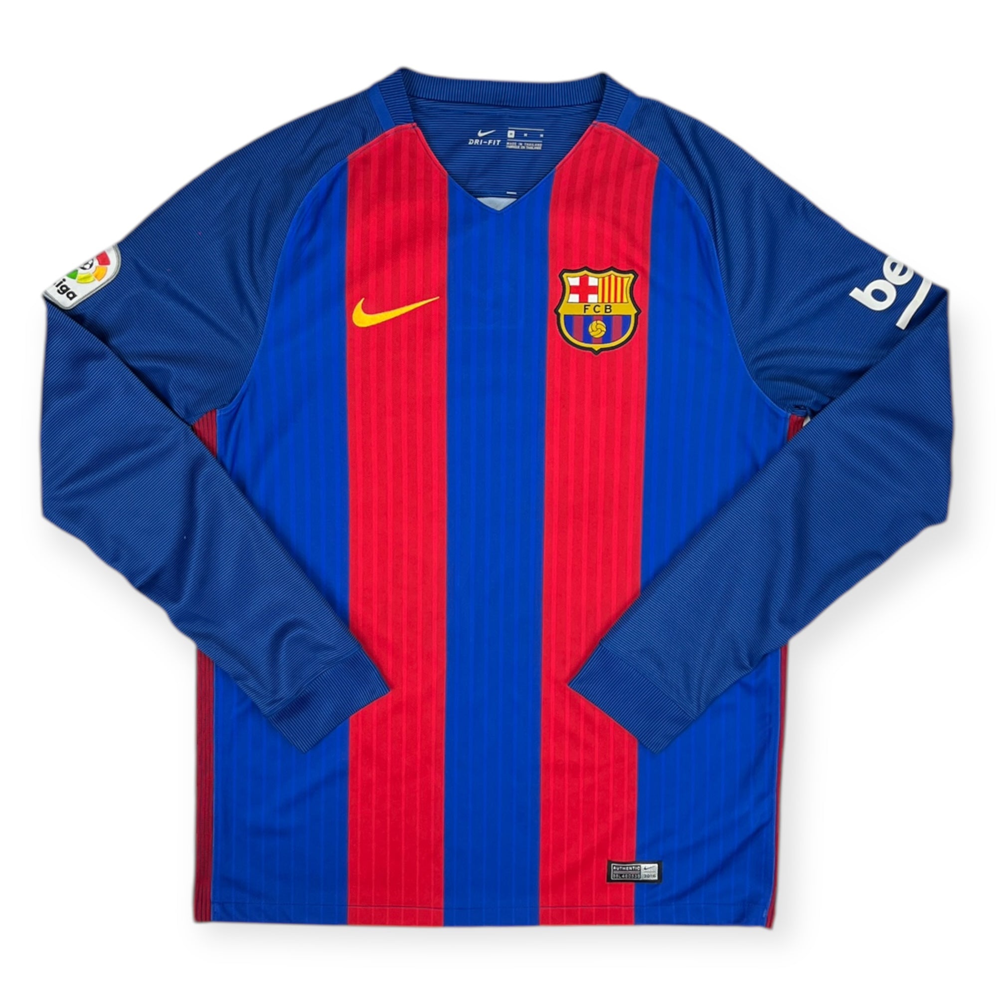 FC Barcelona 2016 Home Shirt, L/S (M)