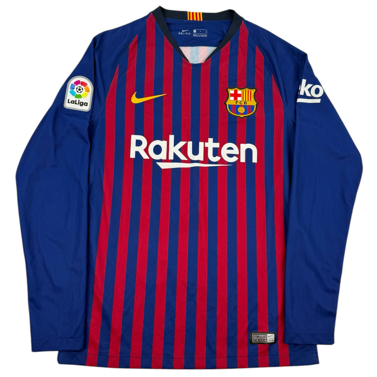 FC Barcelona 2018 L/S Home Shirt (S)