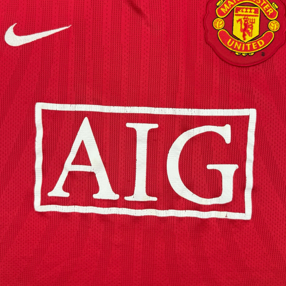 Manchester United 2007 L/S Home Shirt (L)