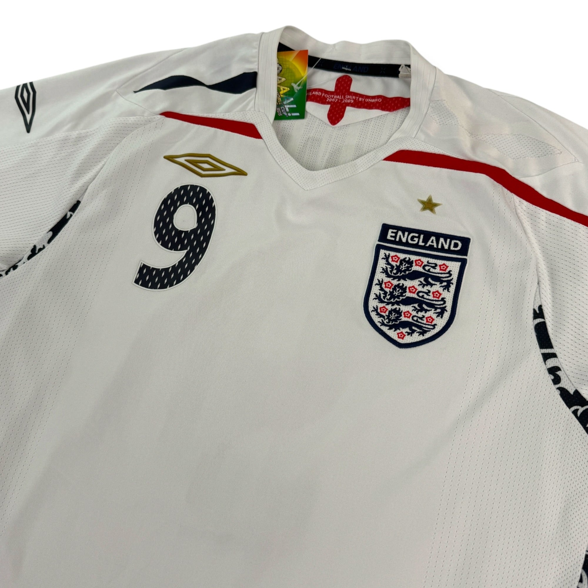 England 2007 Home Shirt, Rooney 9 (M)