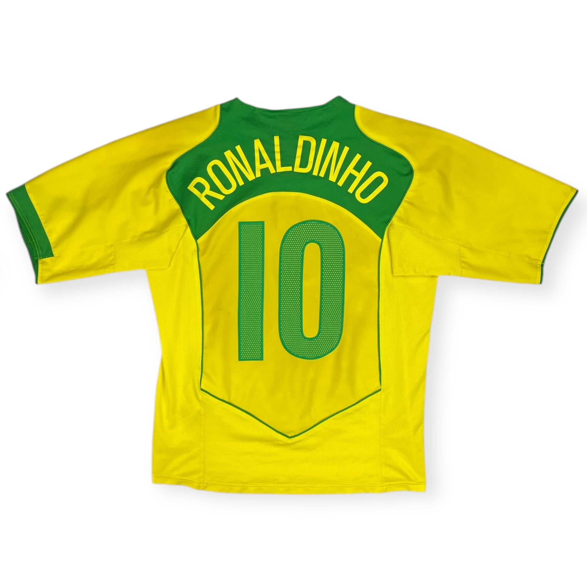 Brazil 2004 Home Shirt, Ronaldinho 10 (M)