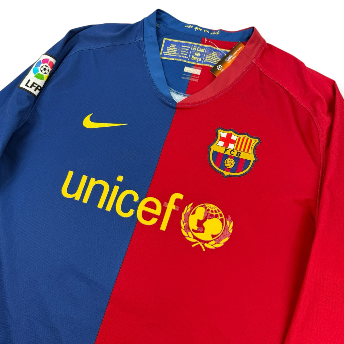 FC Barcelona 2008 Home Shirt L/S, Messi 10 (L)