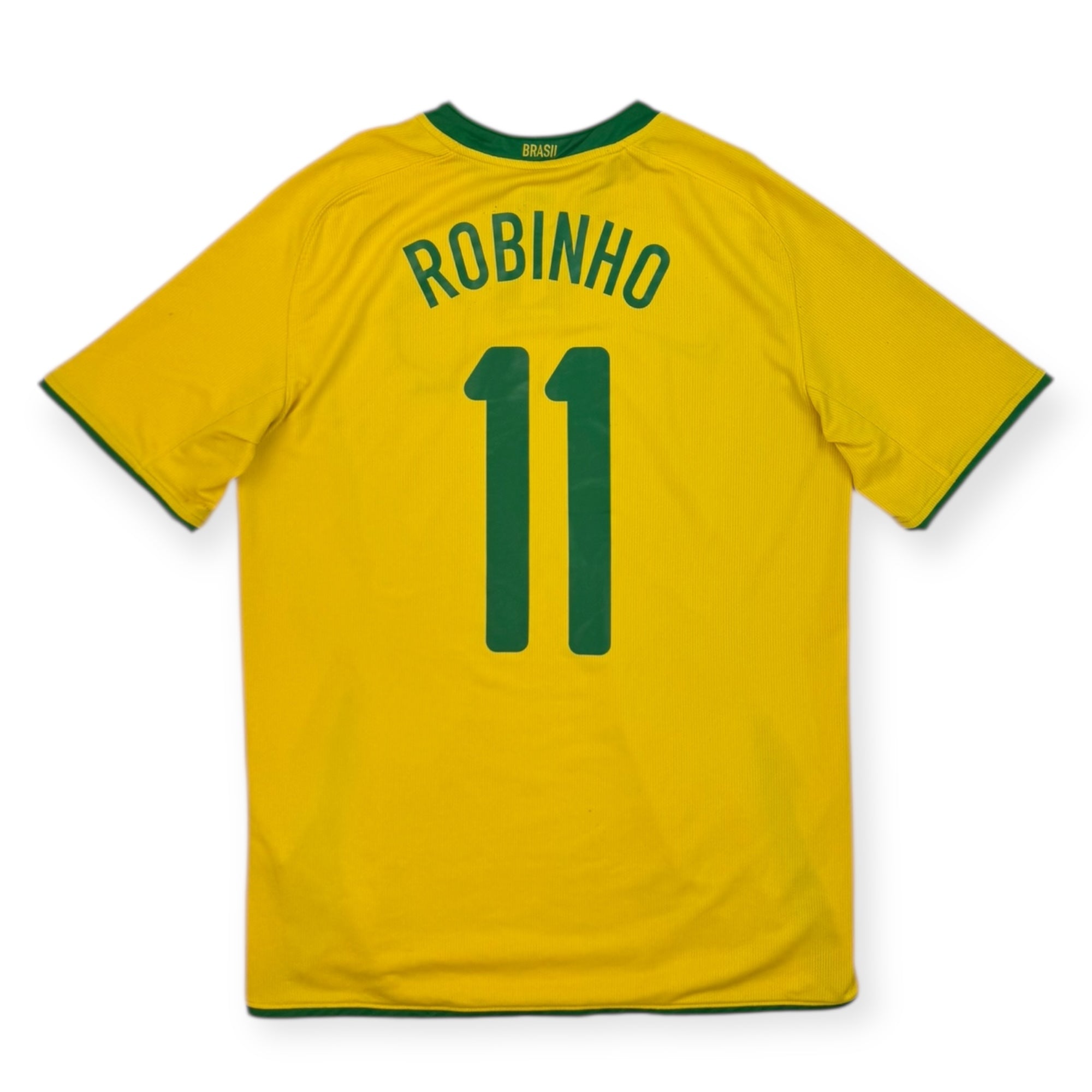 Brazil 2008 Home Shirt, Robhino 11 (M)