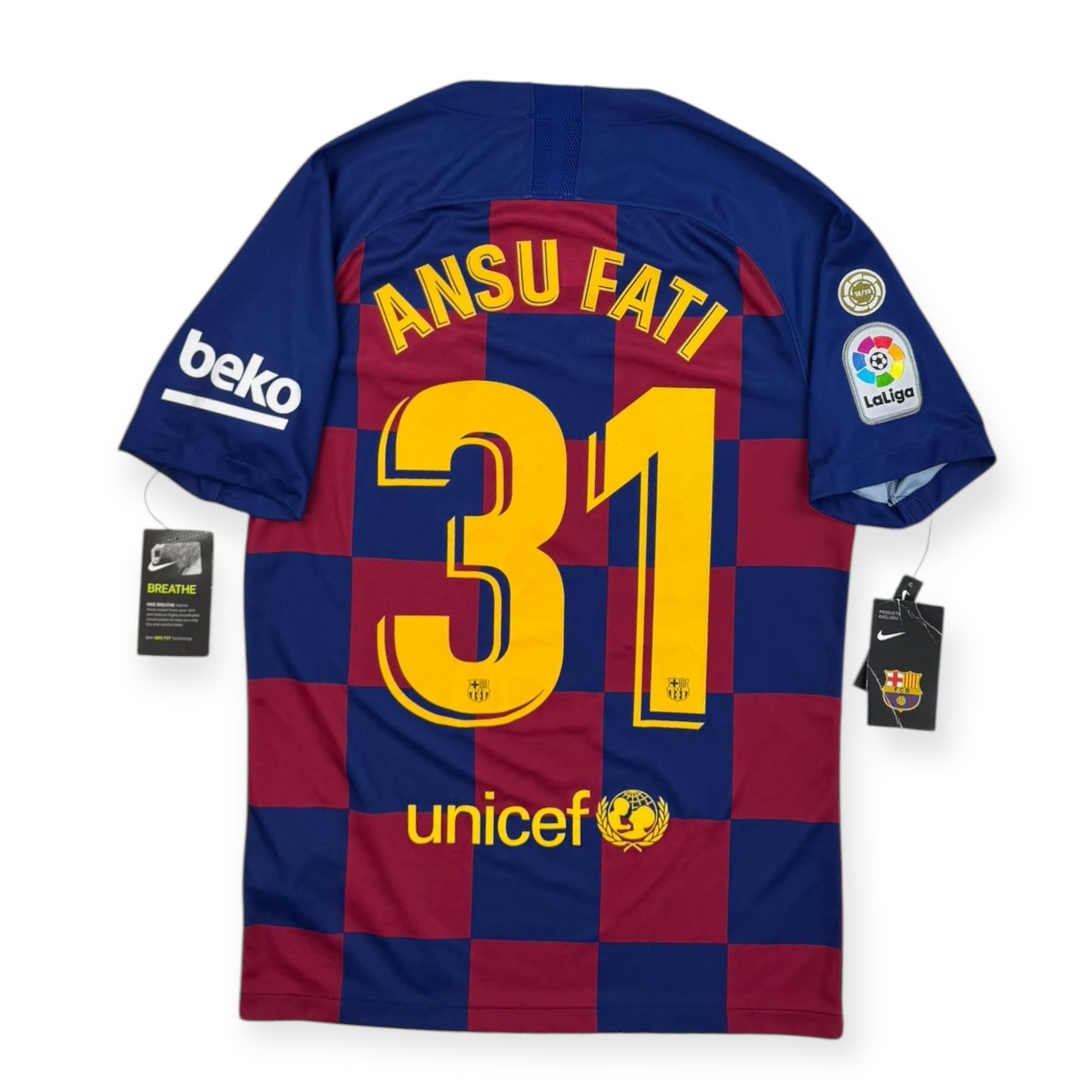 FC Barcelona 2019 Home Shirt, Ansu Fati 31 (S)