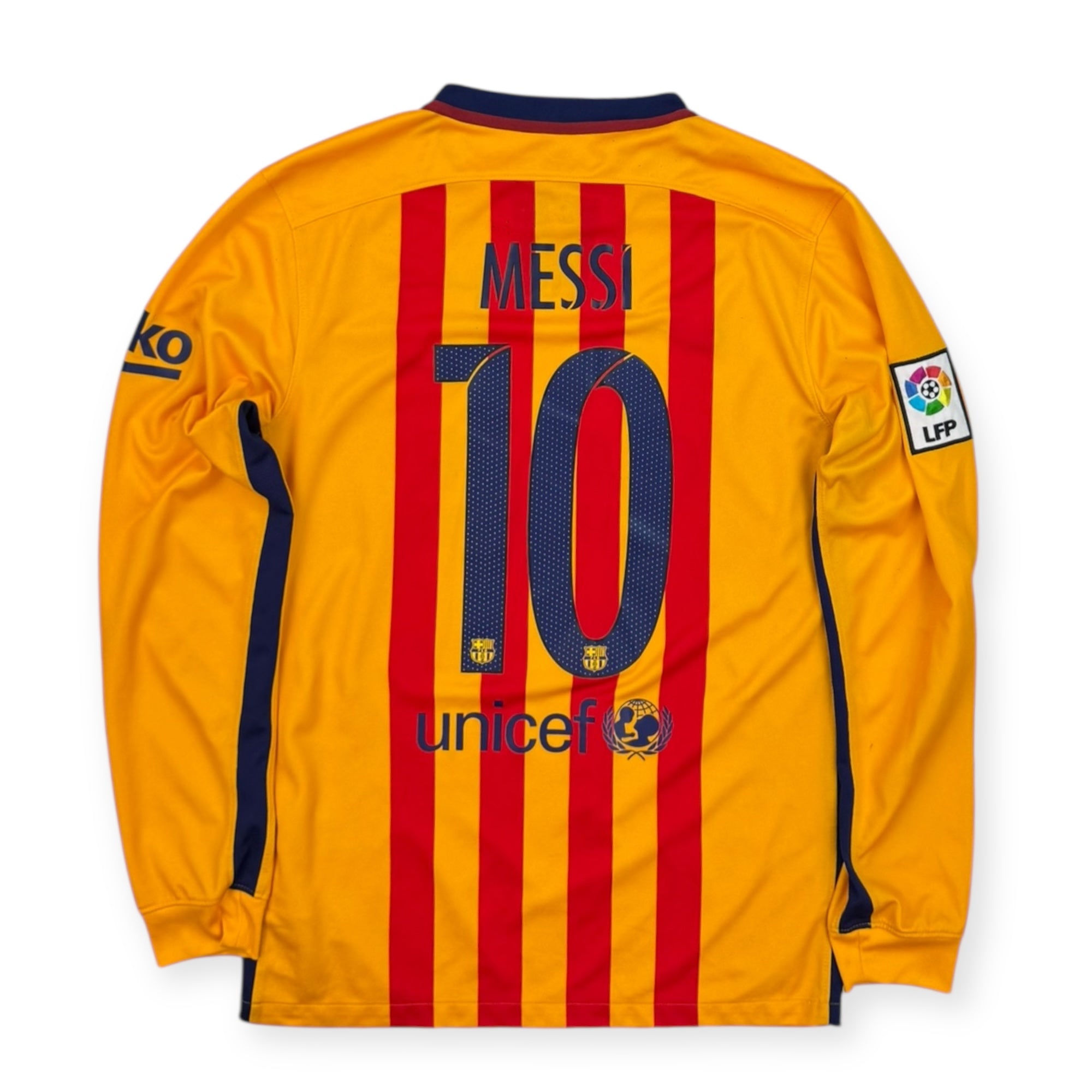 FC Barcelona 2015 Away Shirt L/S, Messi 10 (S)