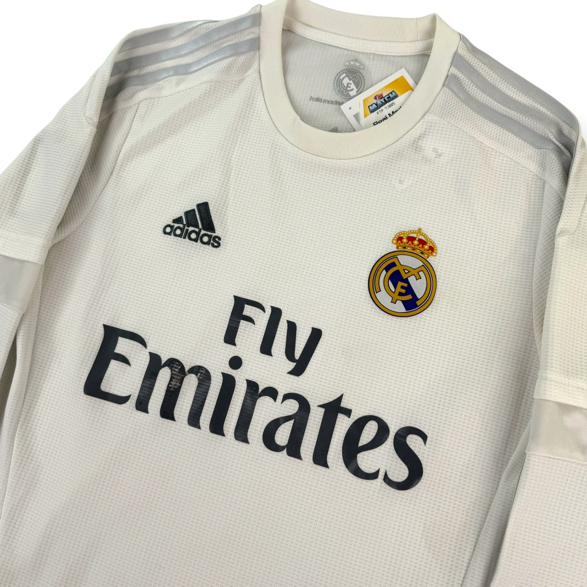 Real Madrid 2015 L/S Home Shirt (S)
