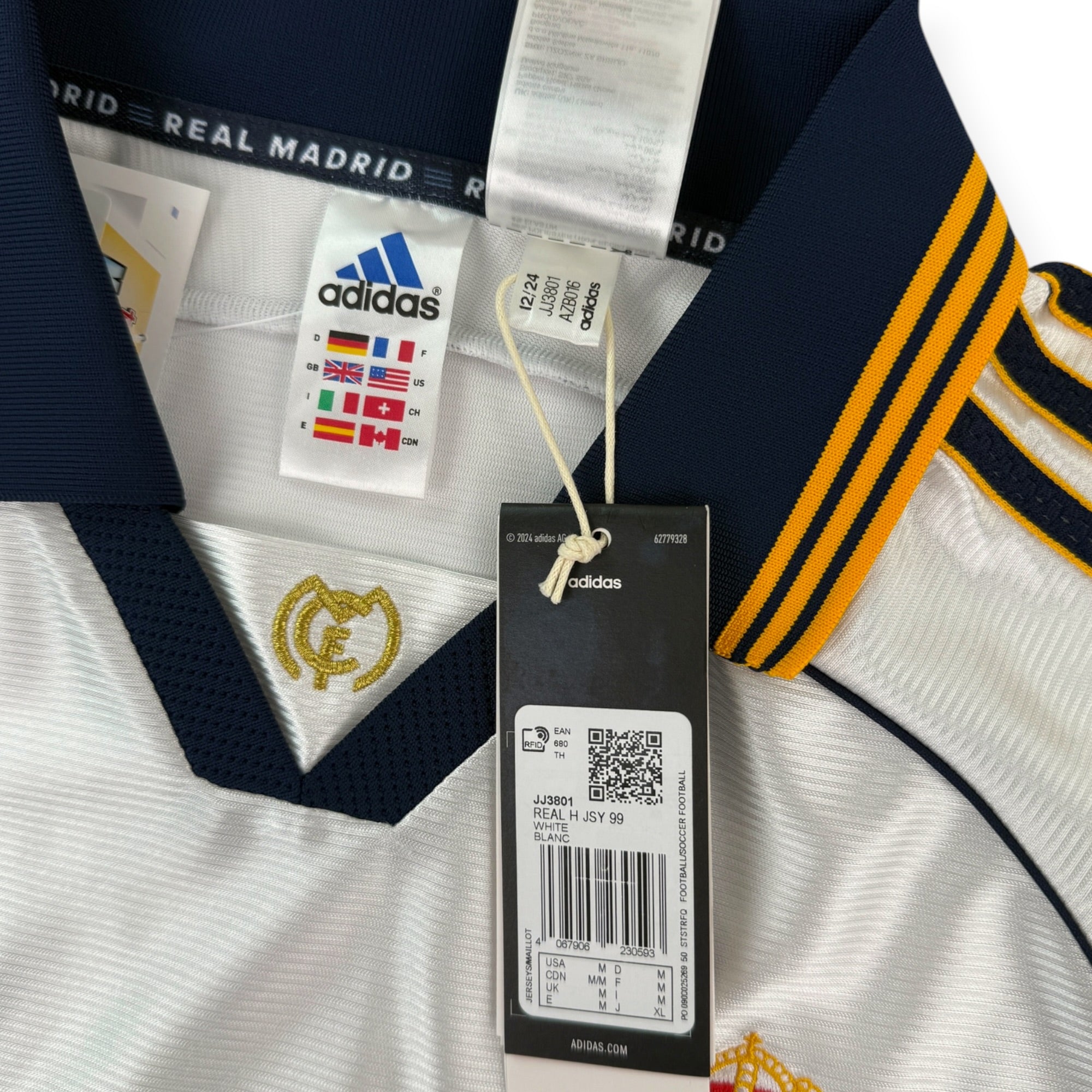 Real Madrid 1998 Home Shirt R. Carlos 3, BNWT (M)
