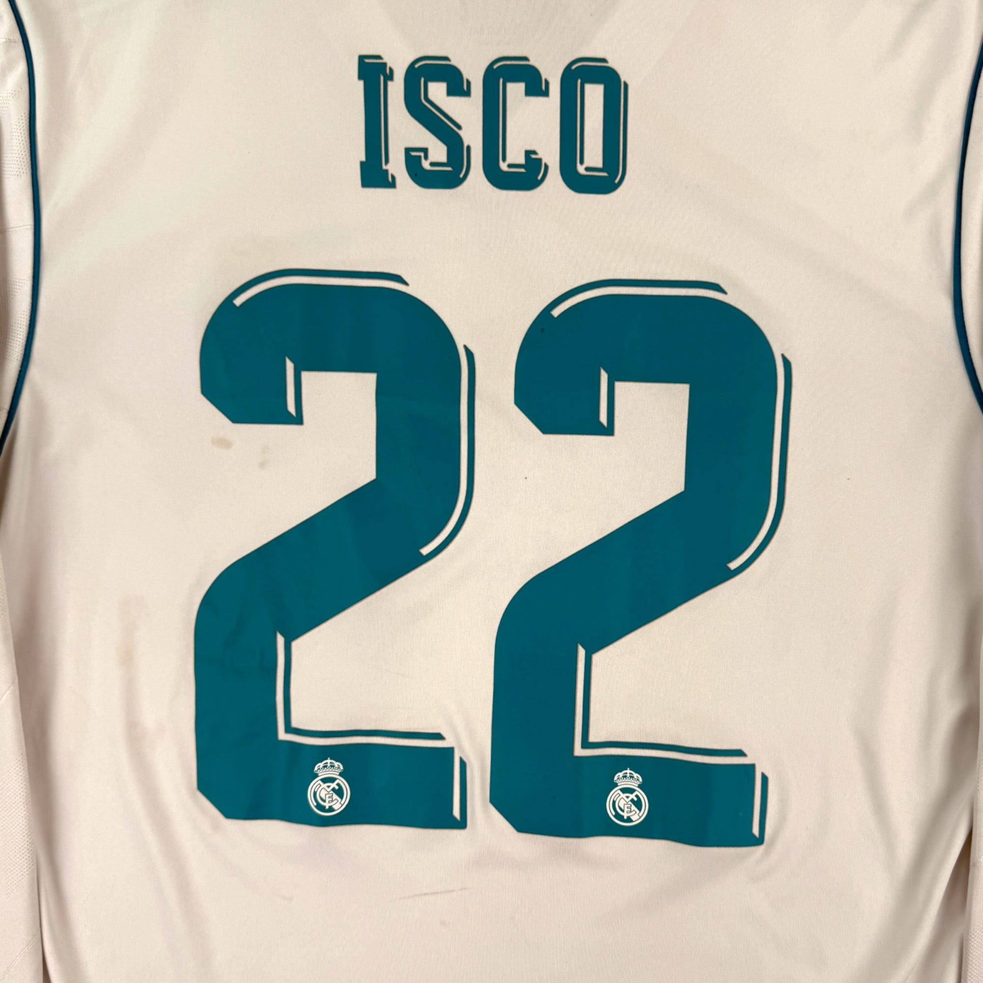 Real Madrid 2017 L/S Home Shirt, Isco 22 (M)