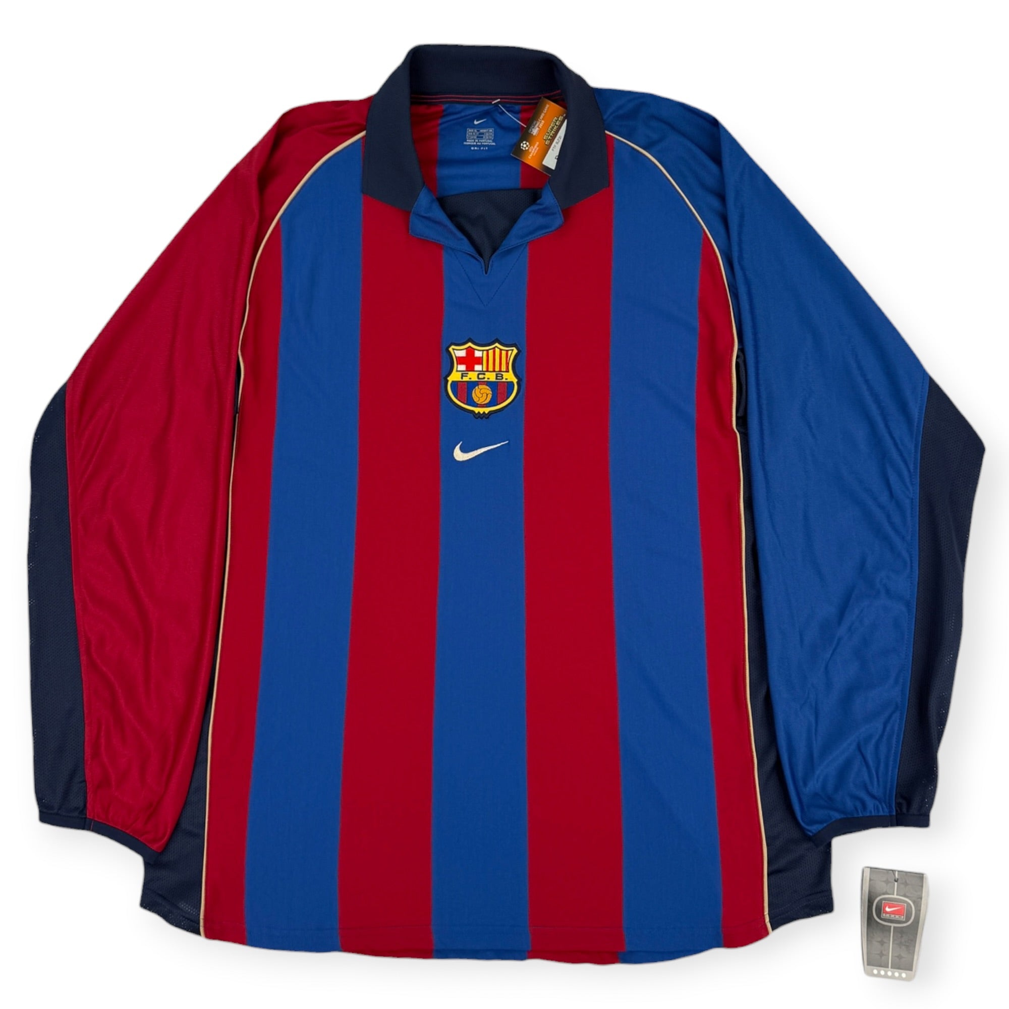 FC Barcelona 2001 L/S Home Shirt, BNWT (XL)