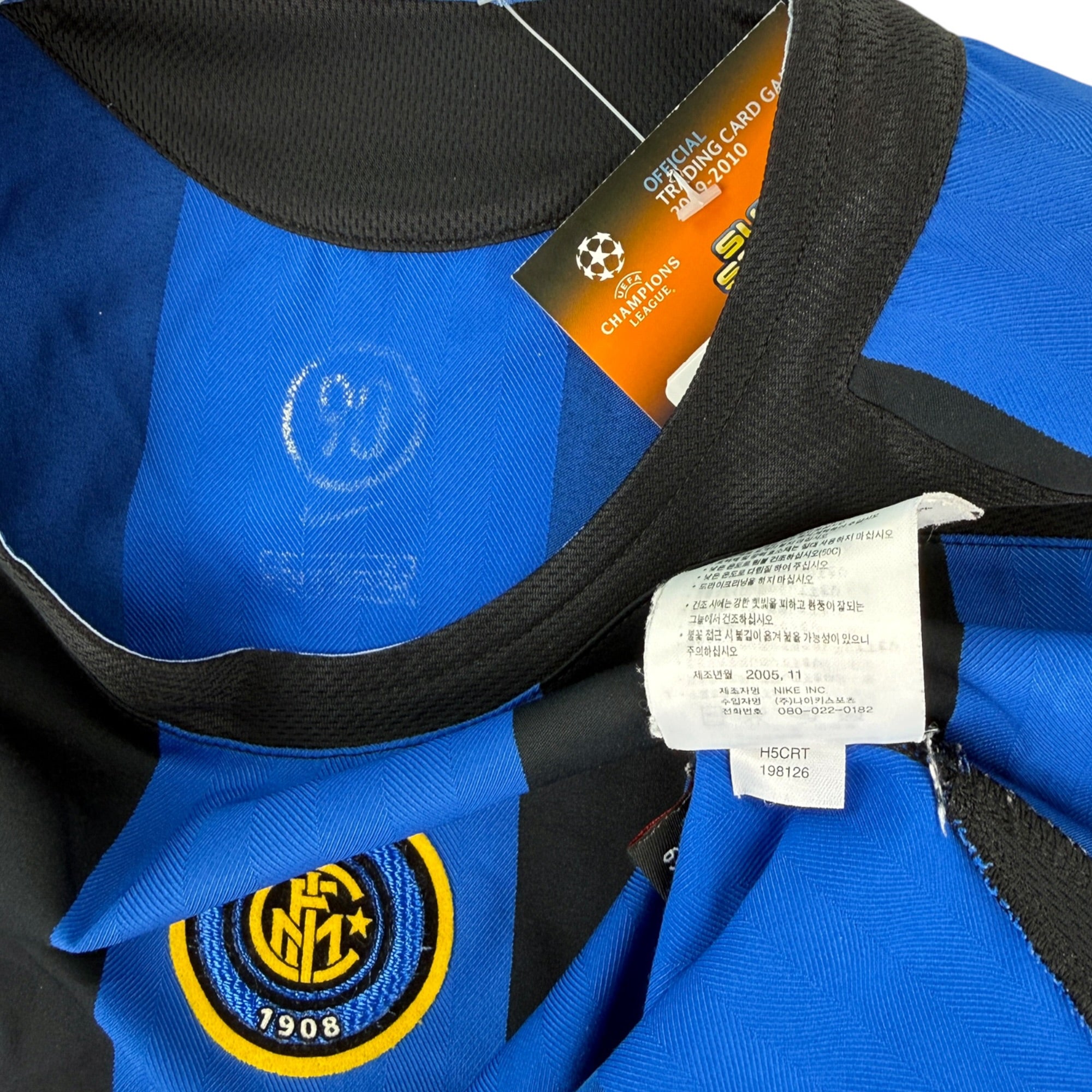 Inter Milan 2005 L/S Home Shirt, Martins 30 (L)