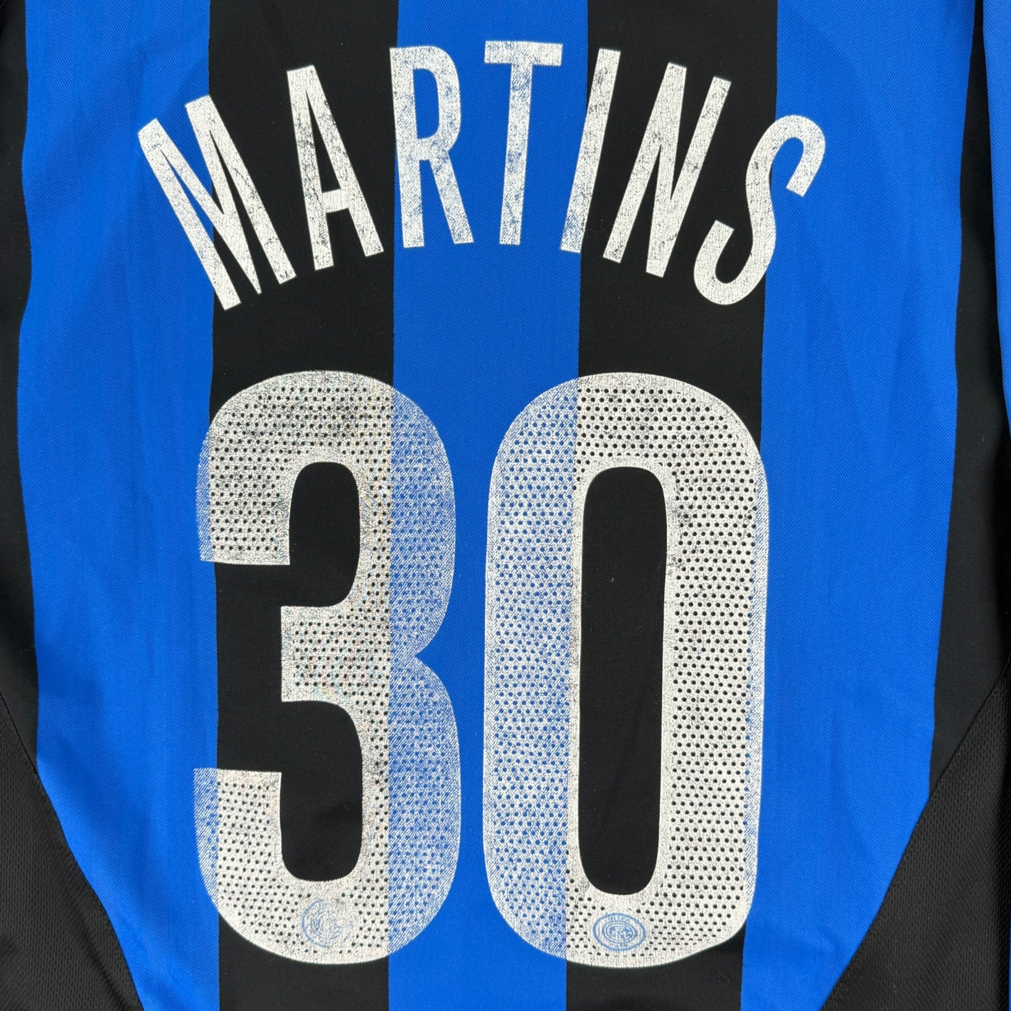 Inter Milan 2005 L/S Home Shirt, Martins 30 (L)